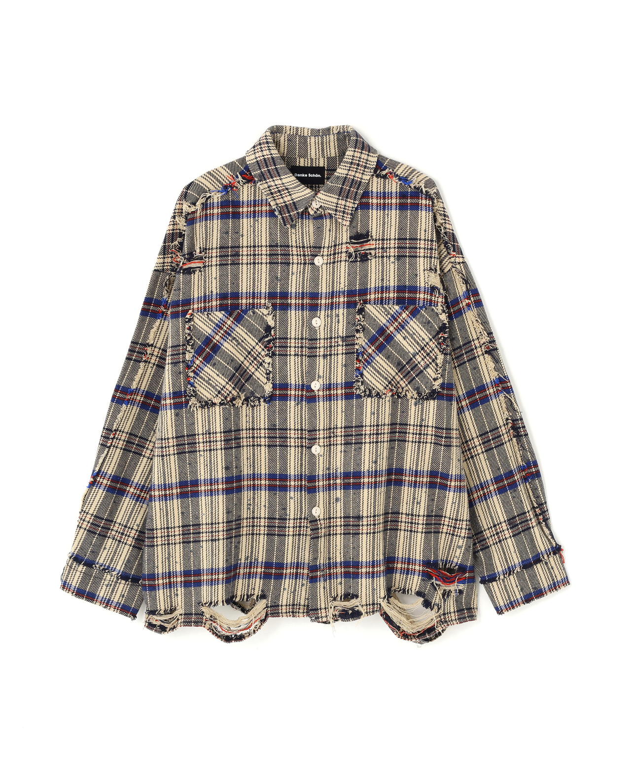 【WEB&DEPOT限定】DankeSchon/ダンケシェーン/FLANNEL DAMAGE SHIRTS