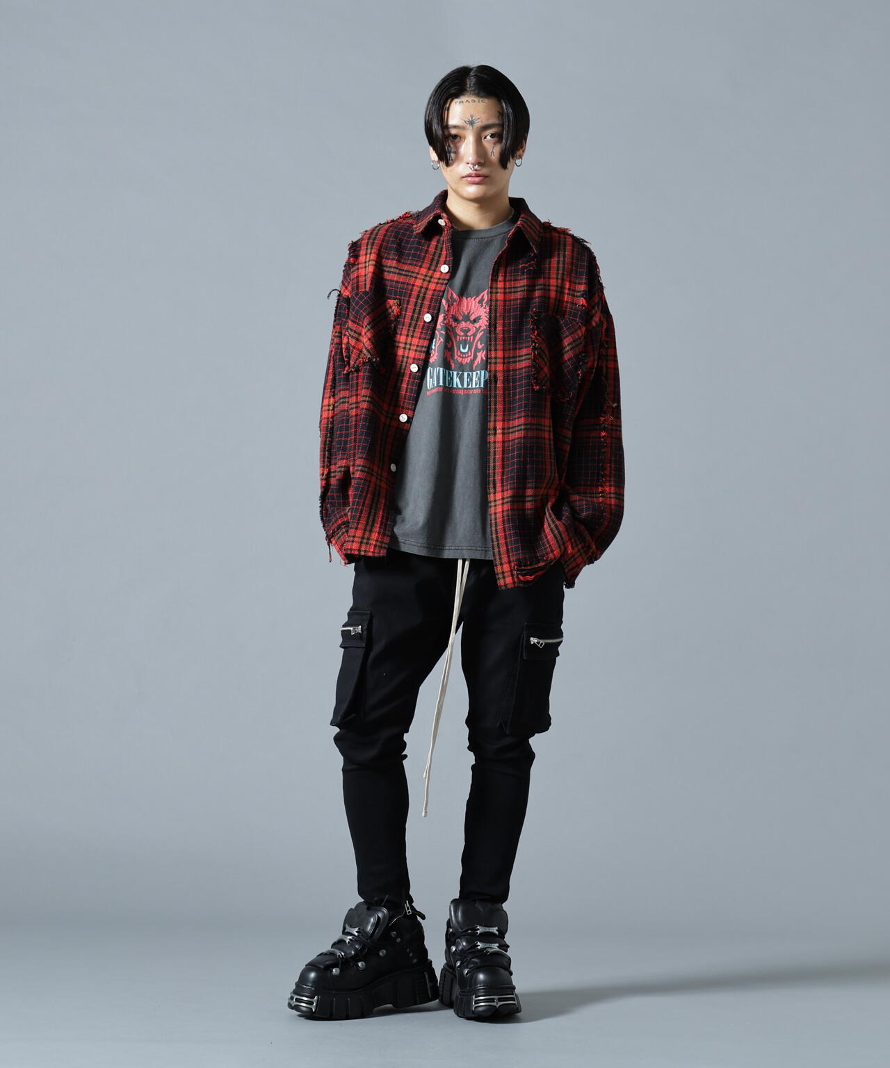 【WEB&DEPOT限定】DankeSchon/ダンケシェーン/FLANNEL DAMAGE SHIRTS