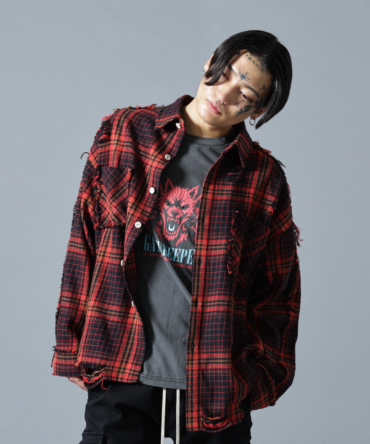 【WEB&DEPOT限定】DankeSchon/ダンケシェーン/FLANNEL DAMAGE SHIRTS