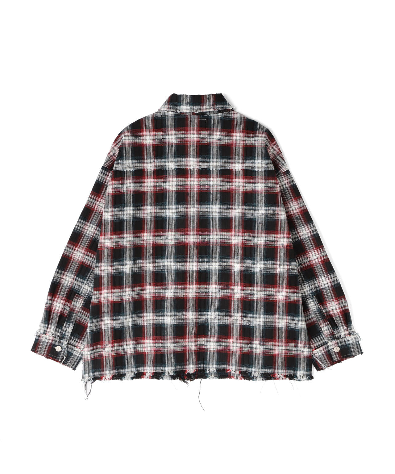 DankeSchon/ダンケシェーン/FLANNEL DAMAGE SHIRTS DOBBY