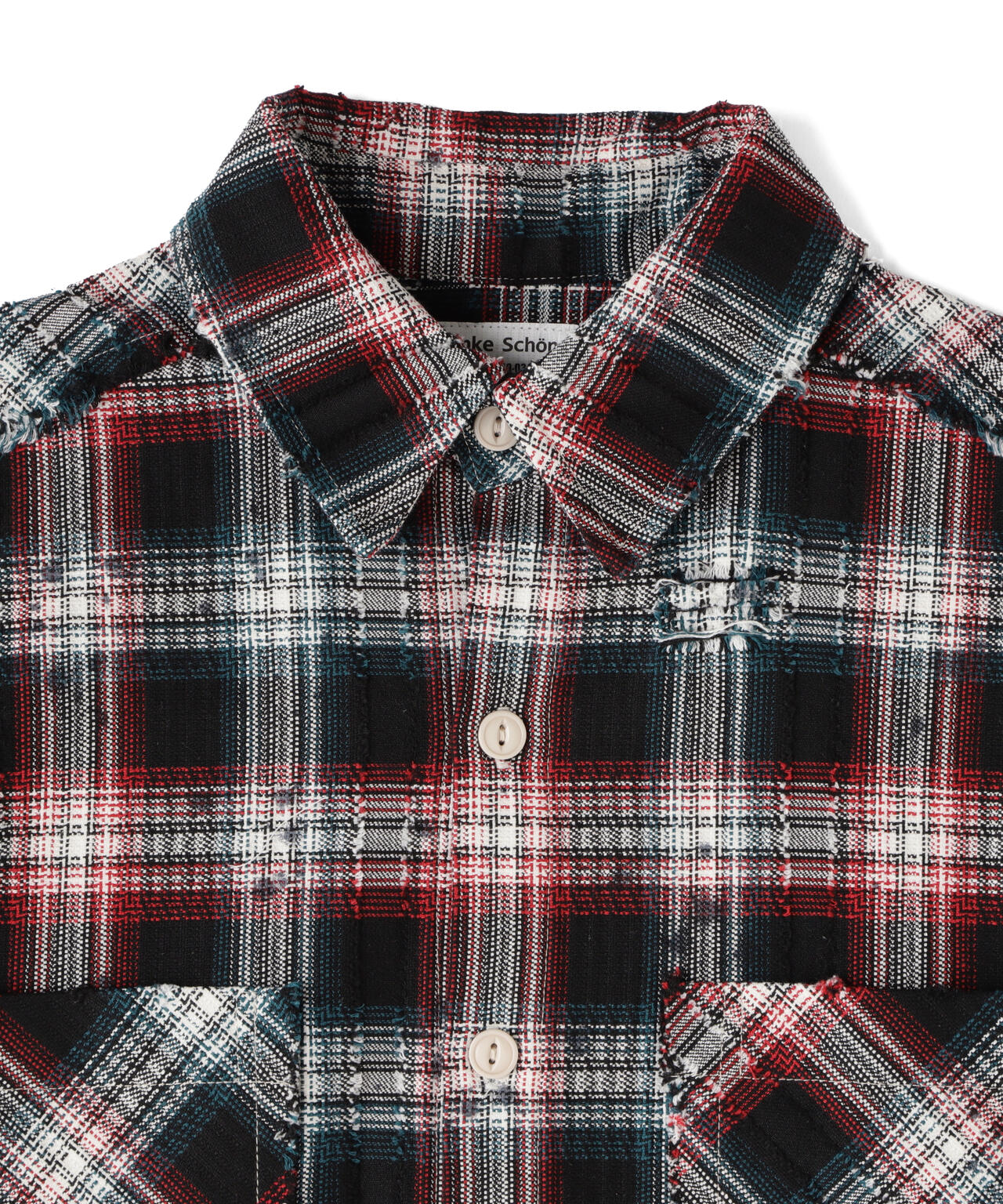 DankeSchon/ダンケシェーン/FLANNEL DAMAGE SHIRTS DOBBY