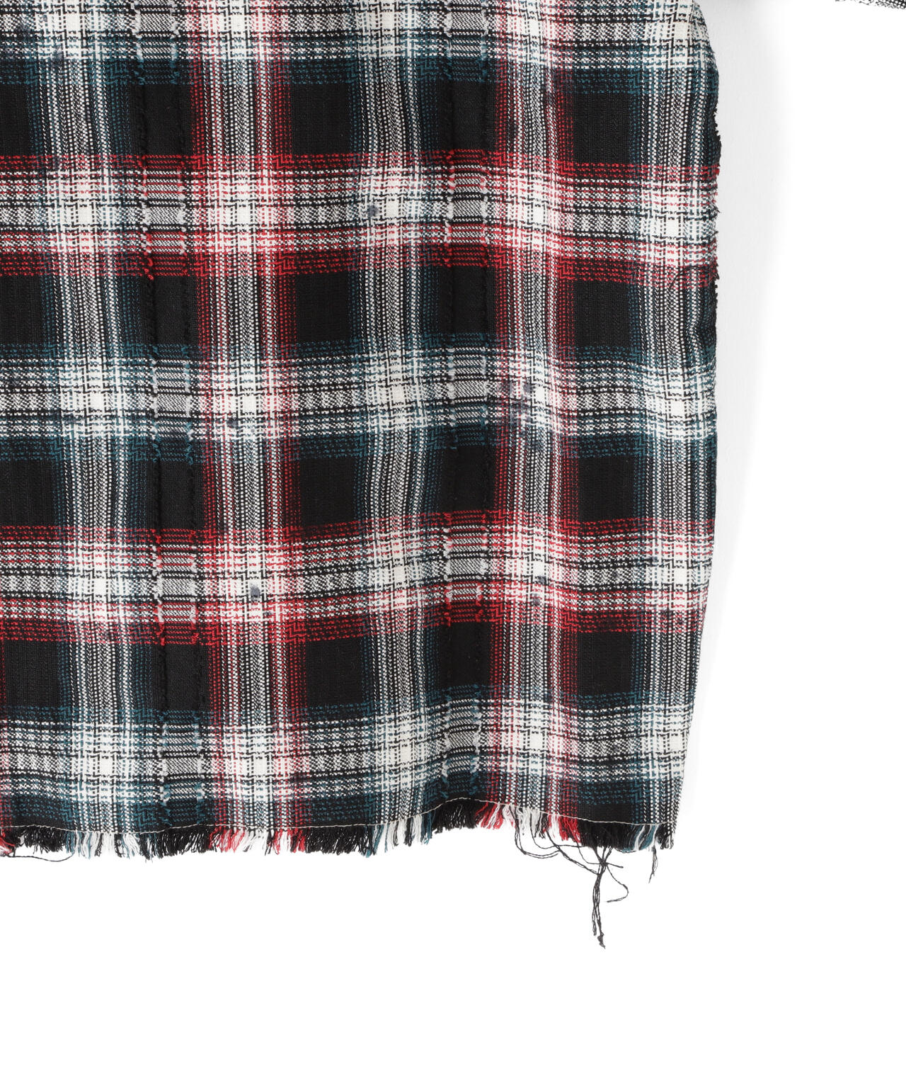 DankeSchon/ダンケシェーン/FLANNEL DAMAGE SHIRTS DOBBY