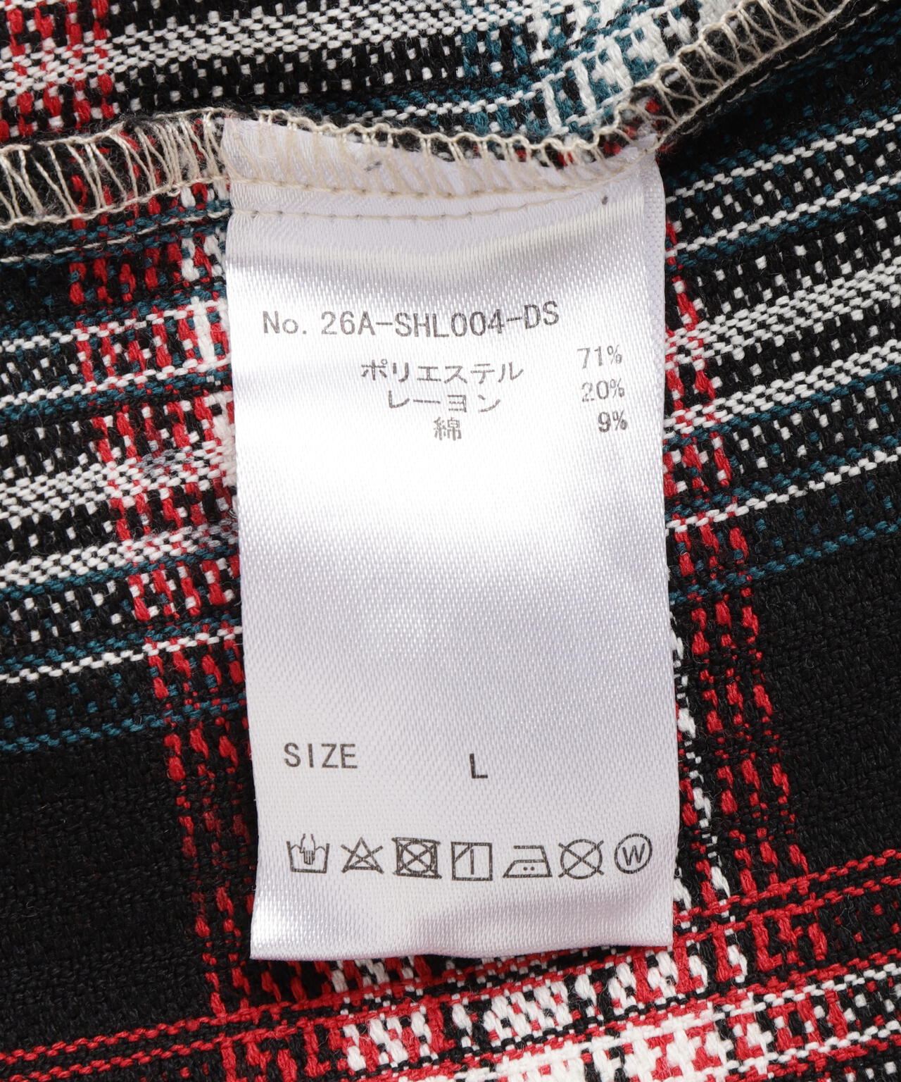 DankeSchon/ダンケシェーン/FLANNEL DAMAGE SHIRTS DOBBY