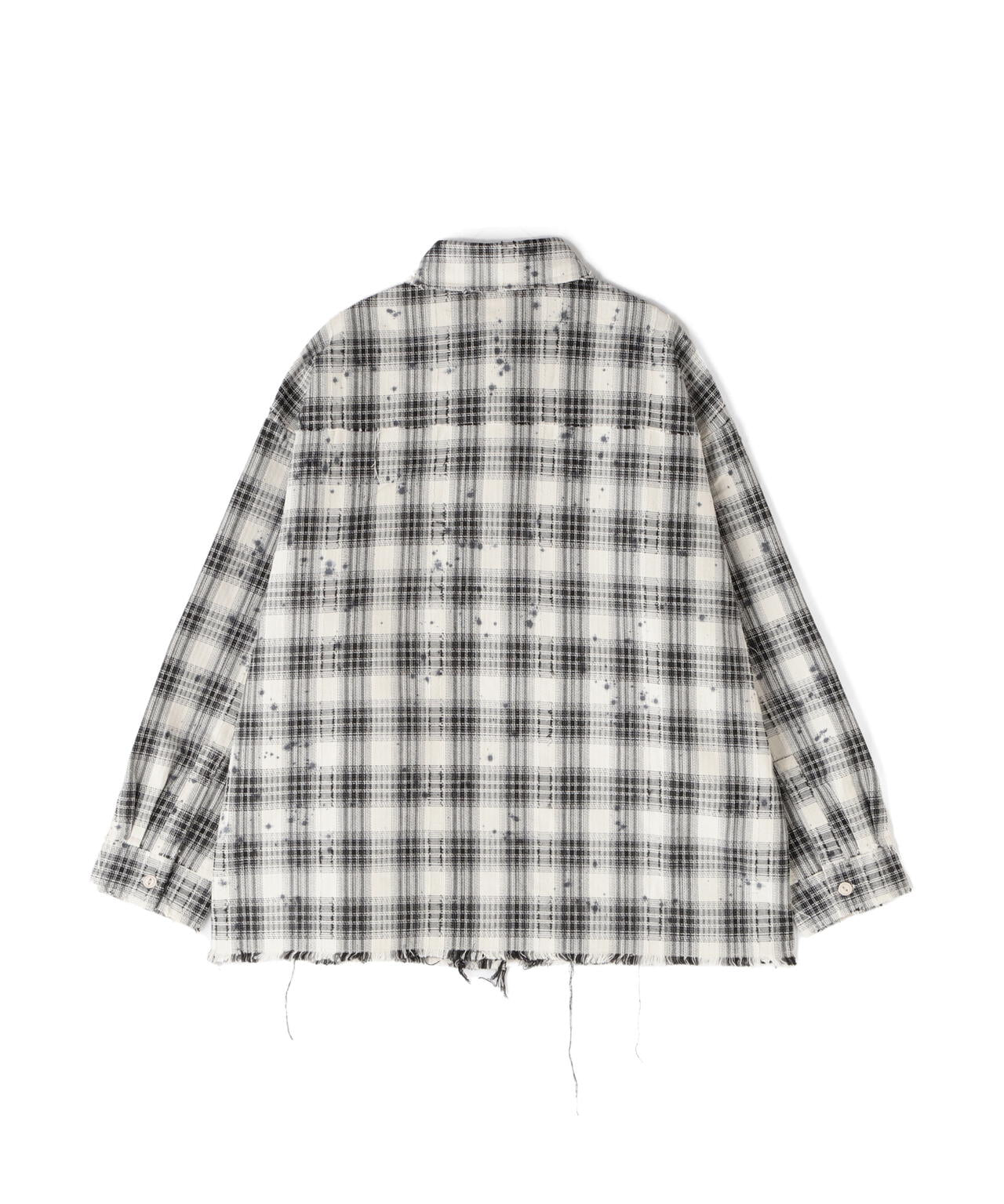 DankeSchon/ダンケシェーン/FLANNEL DAMAGE SHIRTS DOBBY