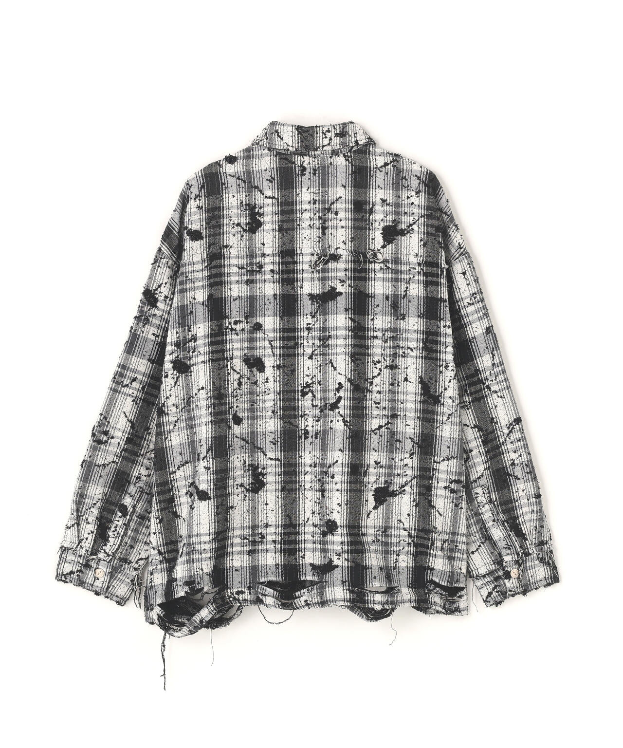 DankeSchon/ダンケシェーン/FLANNEL DAMAGE SHIRTS GRIME