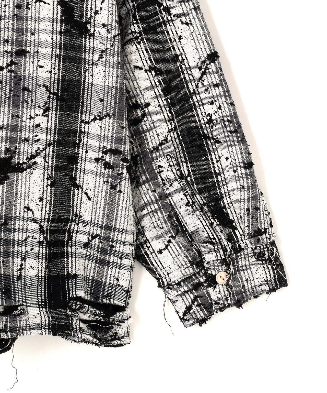 DankeSchon/ダンケシェーン/FLANNEL DAMAGE SHIRTS GRIME