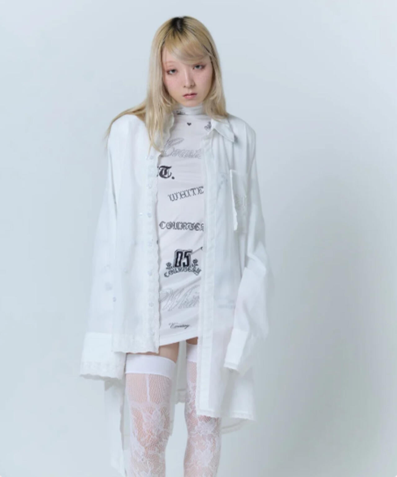neith./ネイス/Handkerchief Shirt Dress