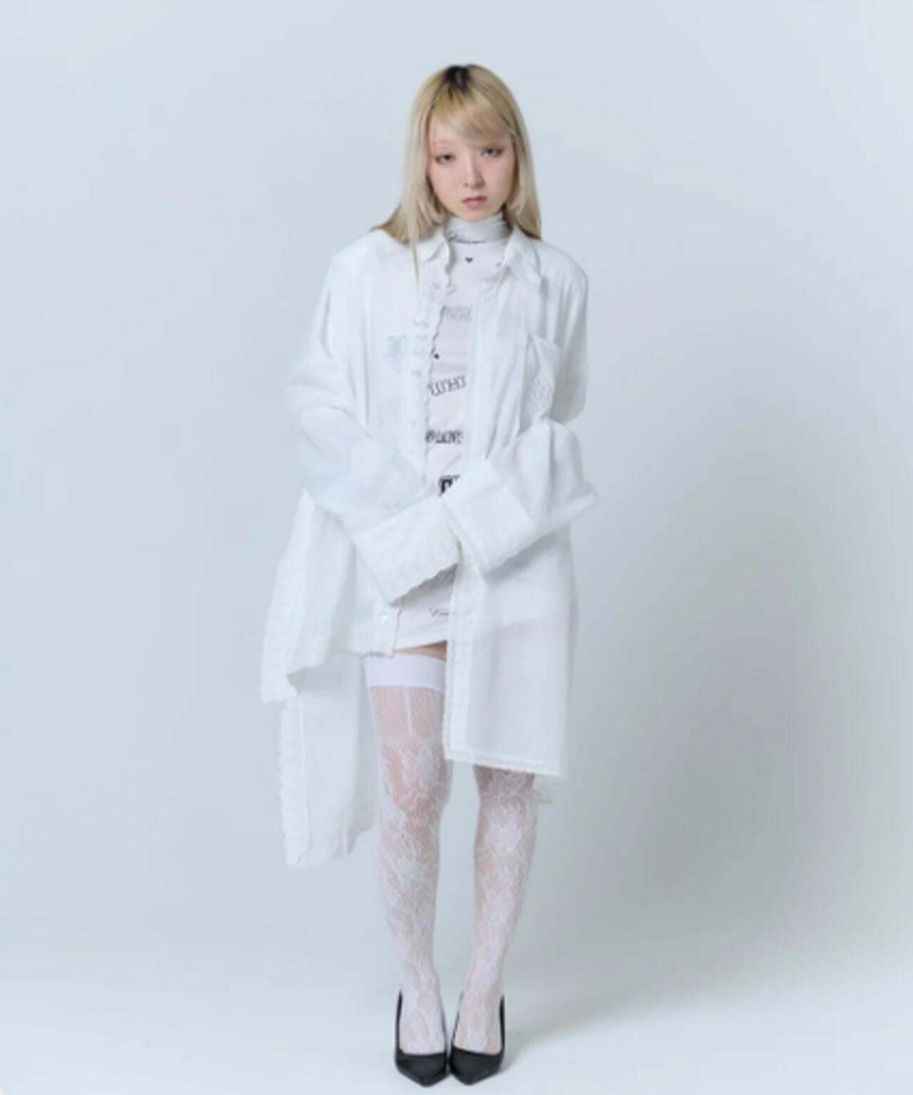 neith./ネイス/Handkerchief Shirt Dress