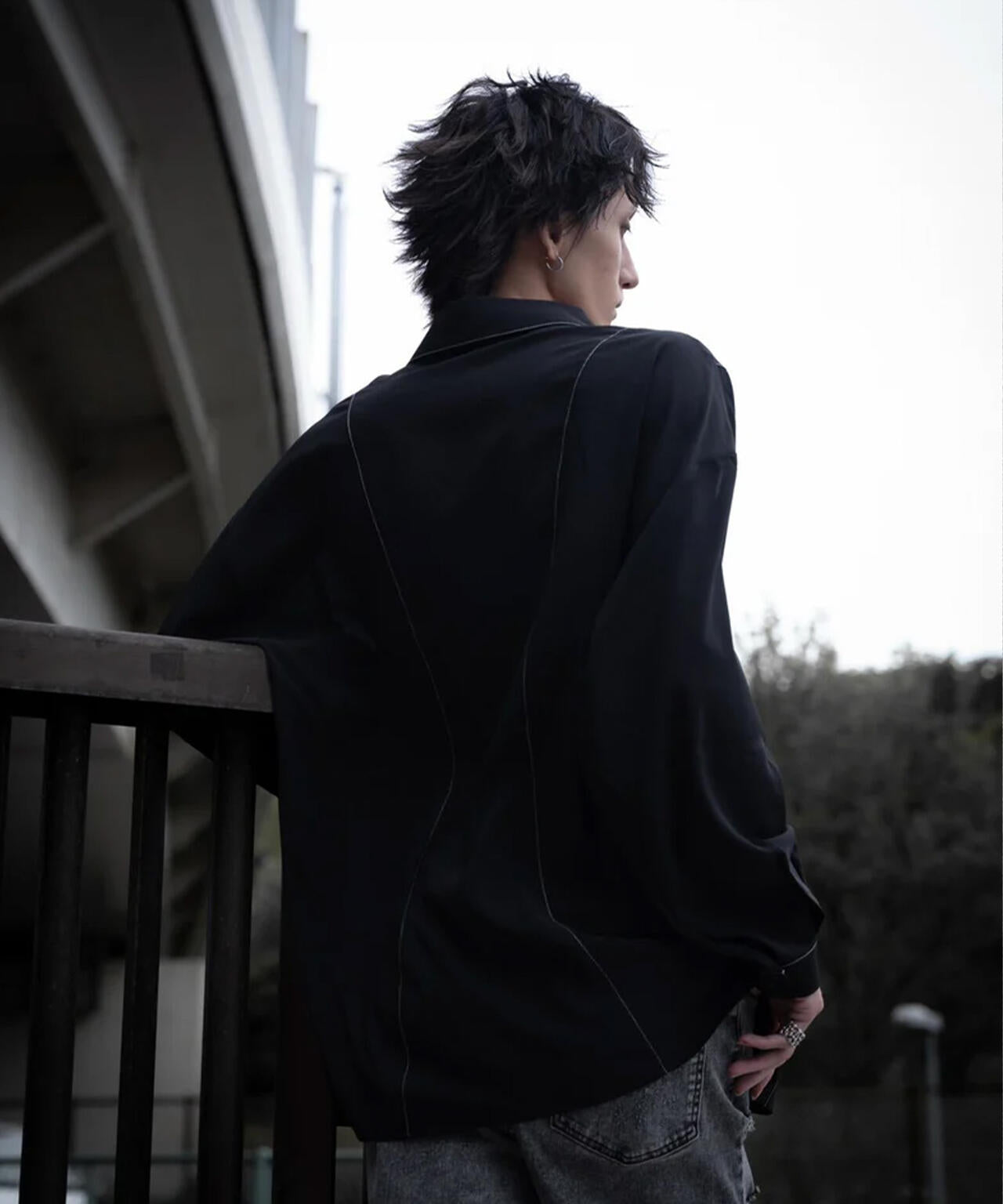 gibous/ギボス/Sheer Stitch Scorpion Shirt