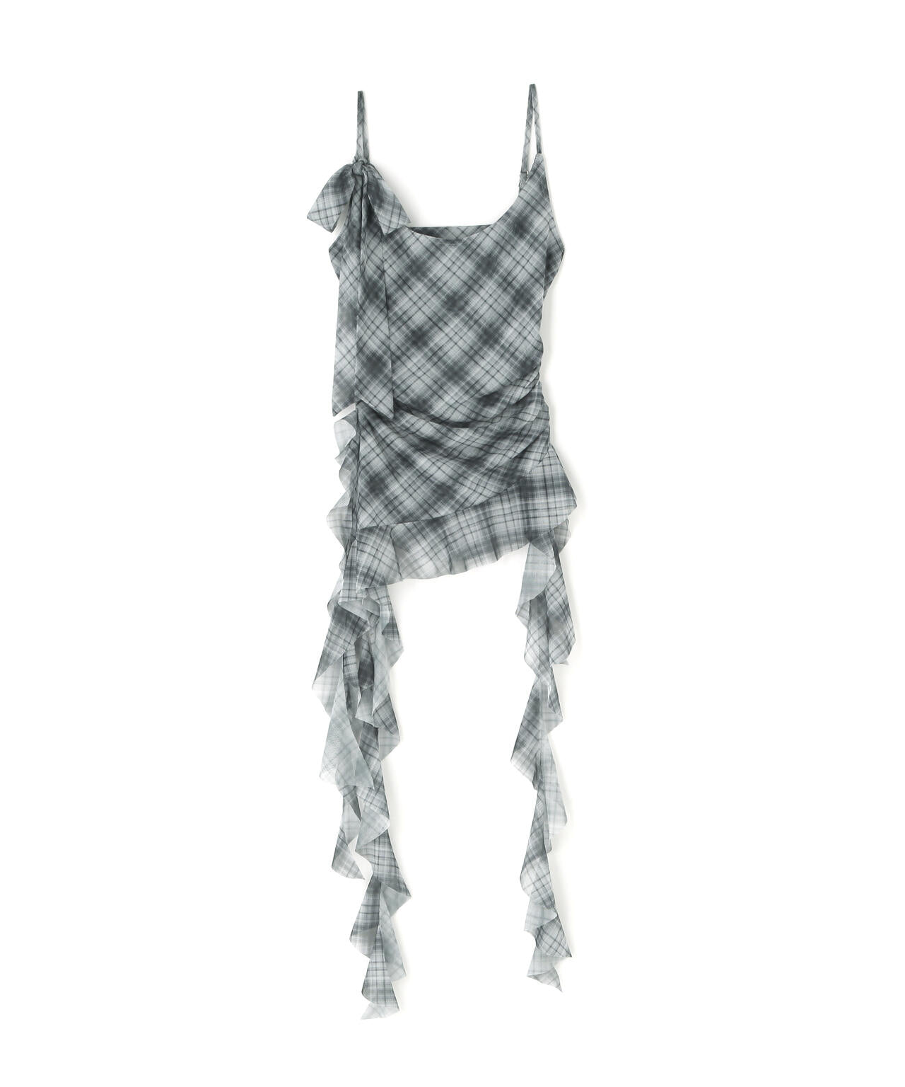 MAVYTH/メヴィス/ASYMMETRY FRILL CHECK TOP