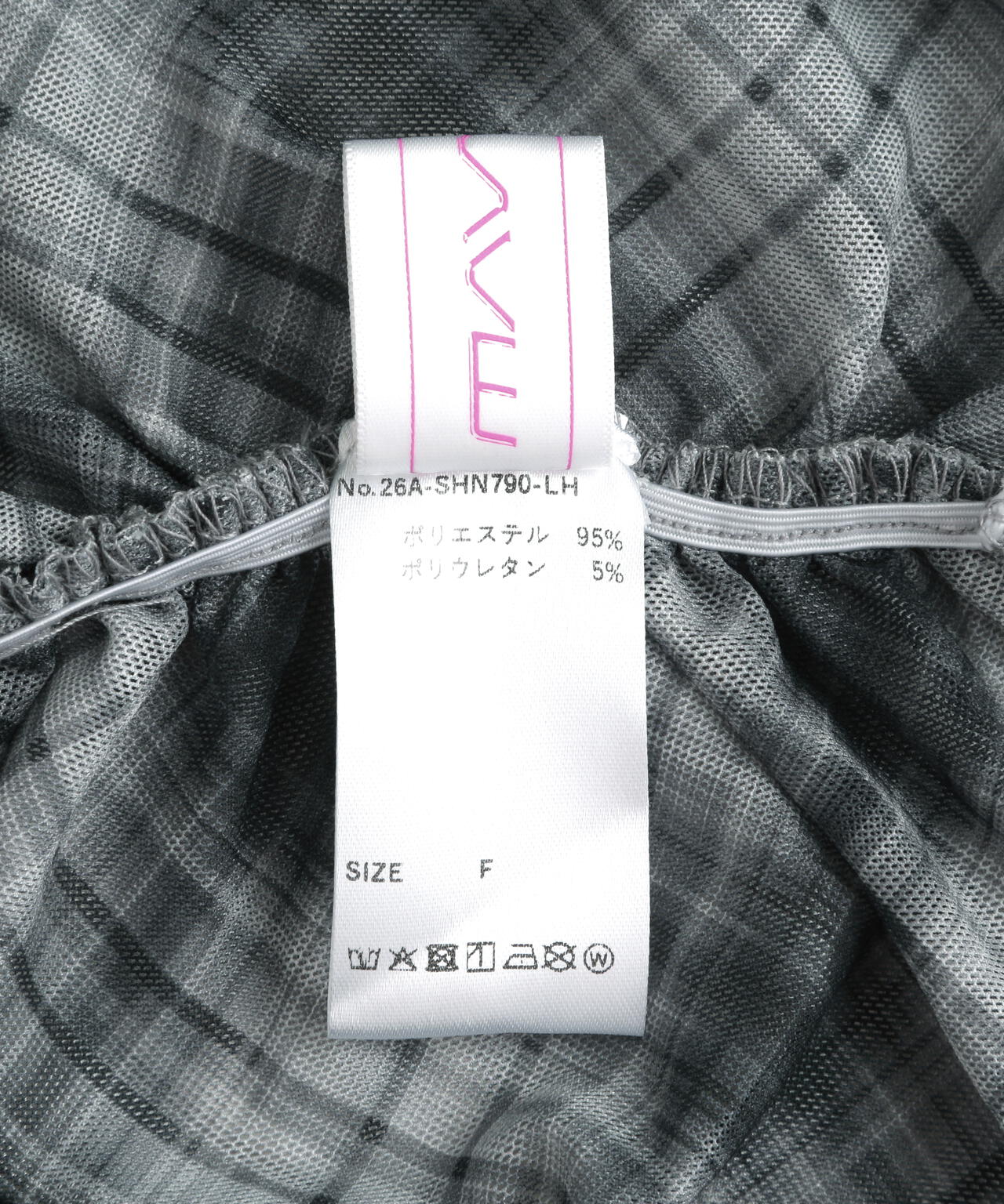 MAVYTH/メヴィス/ASYMMETRY FRILL CHECK TOP