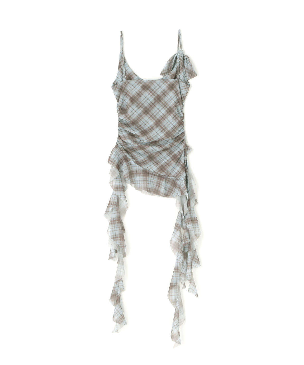 MAVYTH/メヴィス/ASYMMETRY FRILL CHECK TOP