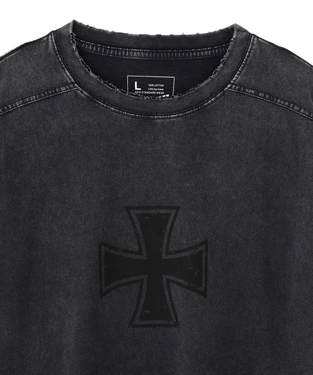 DankeSchon/ダンケシェーン/CHEMICAL BRUST RHINESTONE L/S TEE