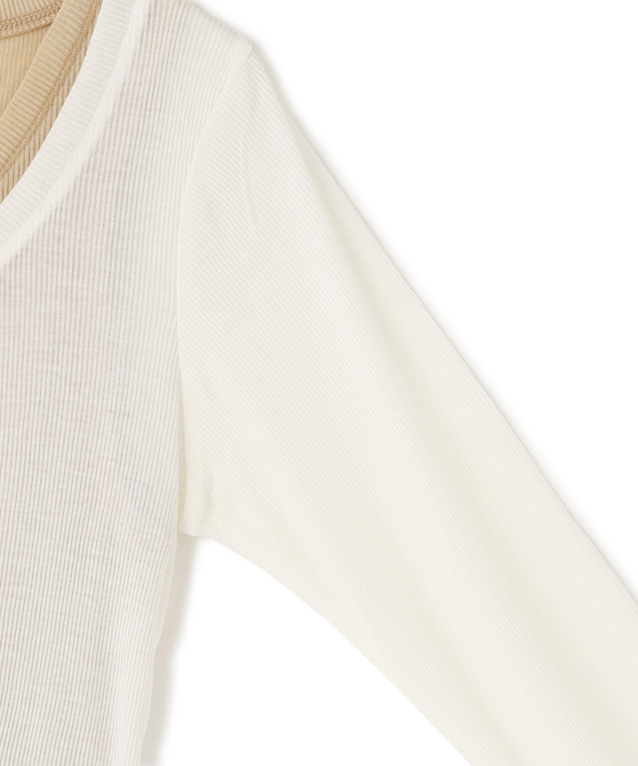 CLANE/クラネ/CURVED NECK LAYERED SET