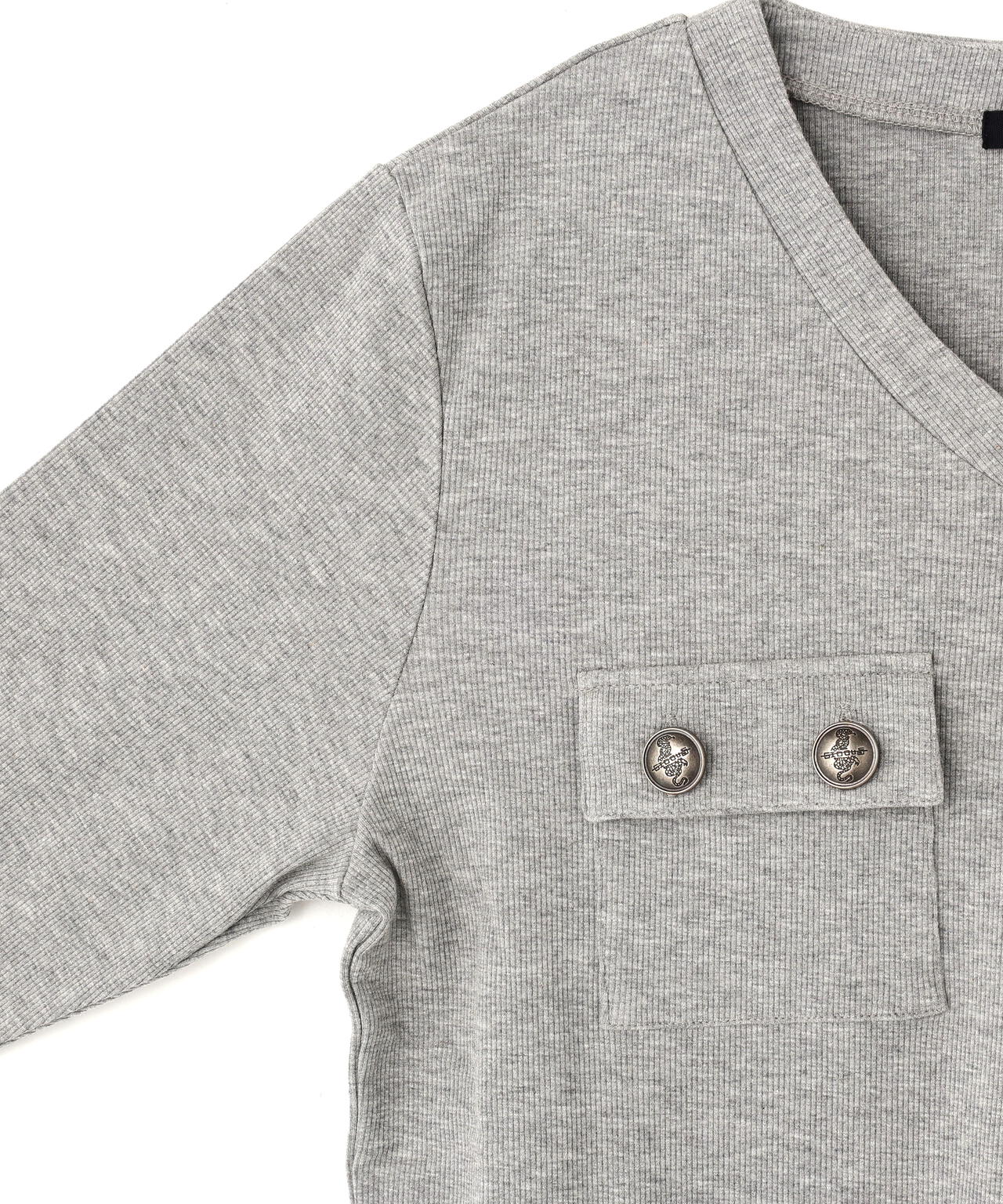 gibous/ギボス/Button v neck tops