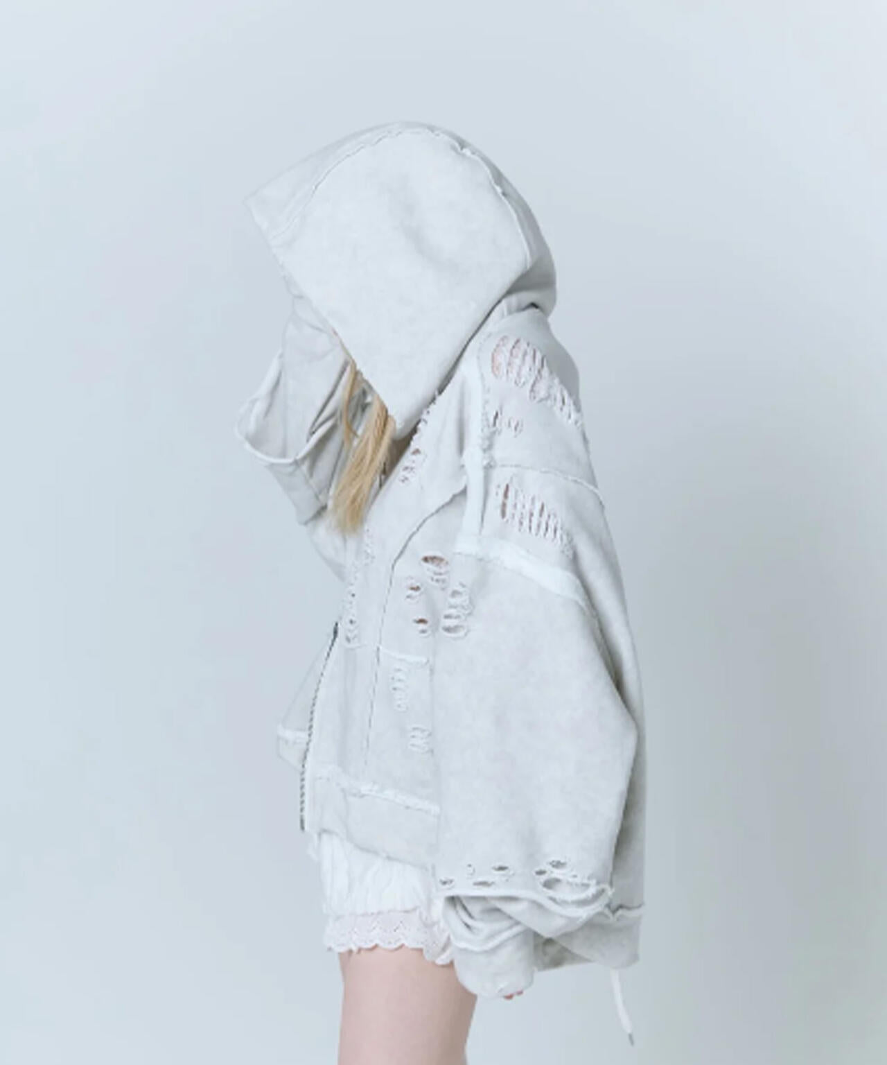neith./ネイス/Destroyed Crush Hoodie