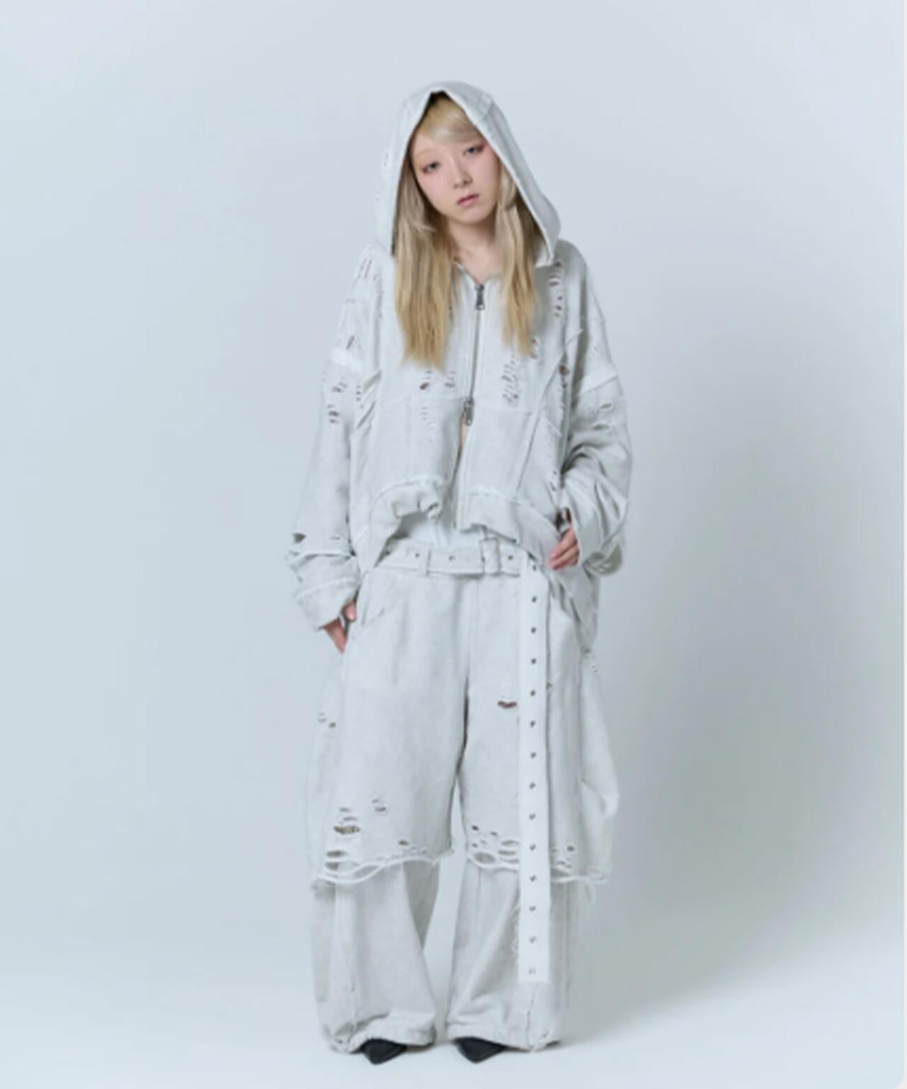 neith./ネイス/Destroyed Crush Hoodie