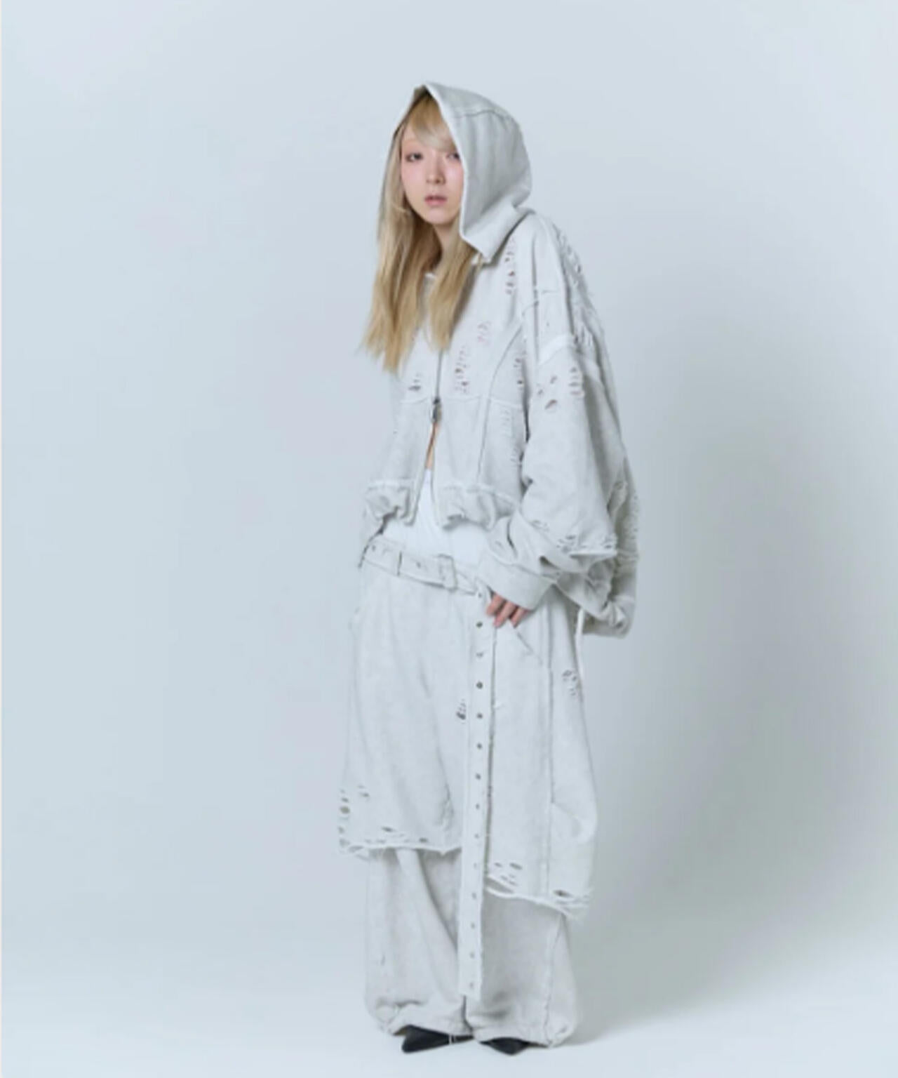 neith./ネイス/Destroyed Crush Hoodie