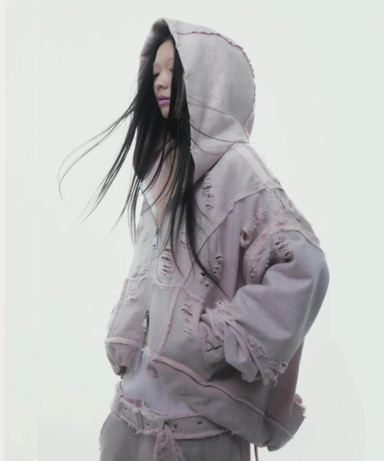 neith./ネイス/Destroyed Crush Hoodie