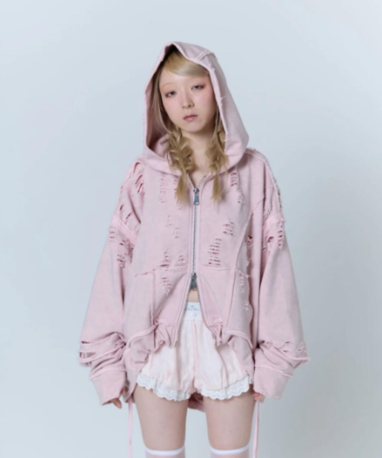 neith./ネイス/Destroyed Crush Hoodie
