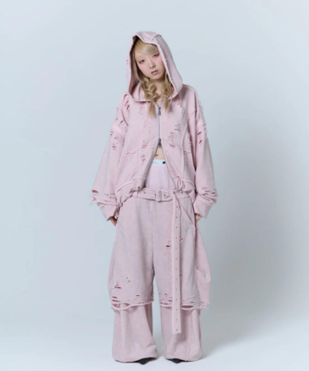 neith./ネイス/Destroyed Crush Hoodie