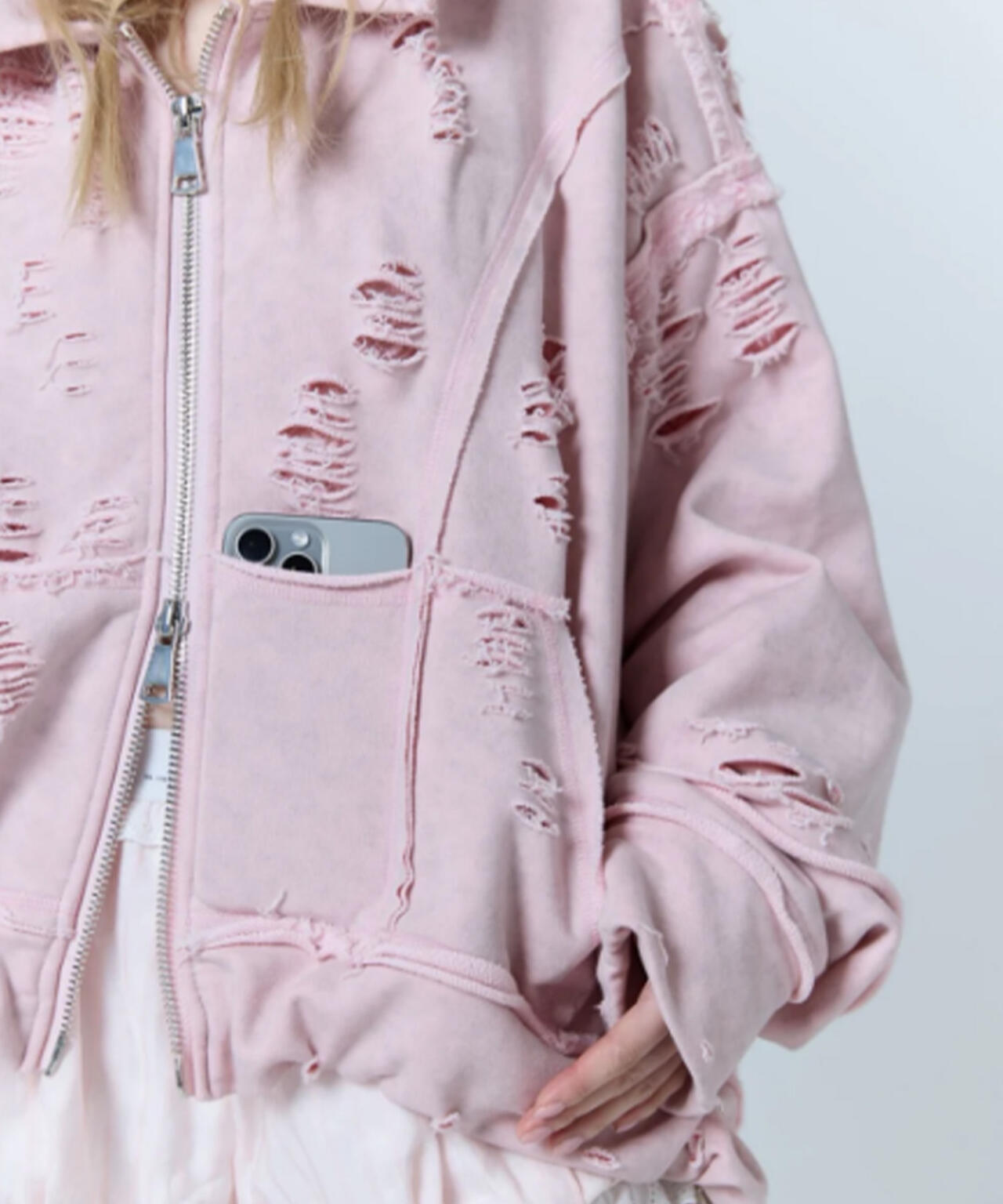 neith./ネイス/Destroyed Crush Hoodie