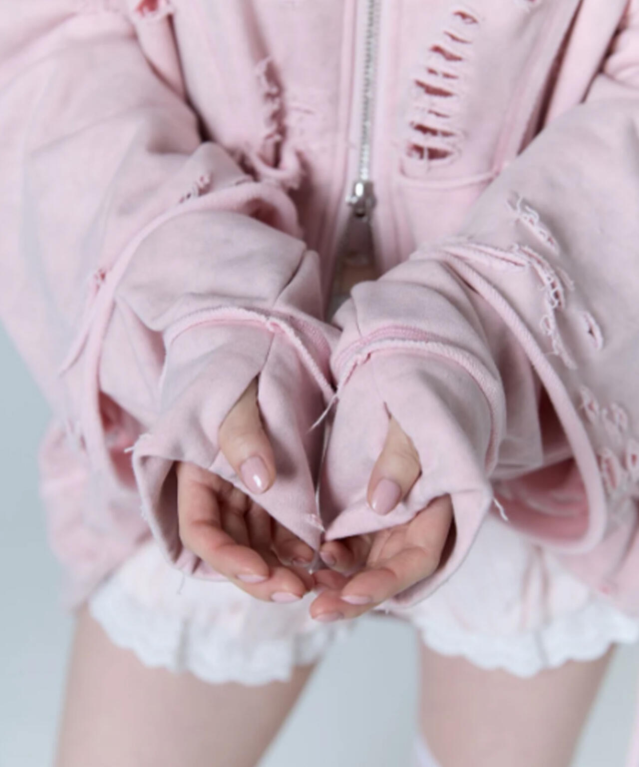 neith./ネイス/Destroyed Crush Hoodie