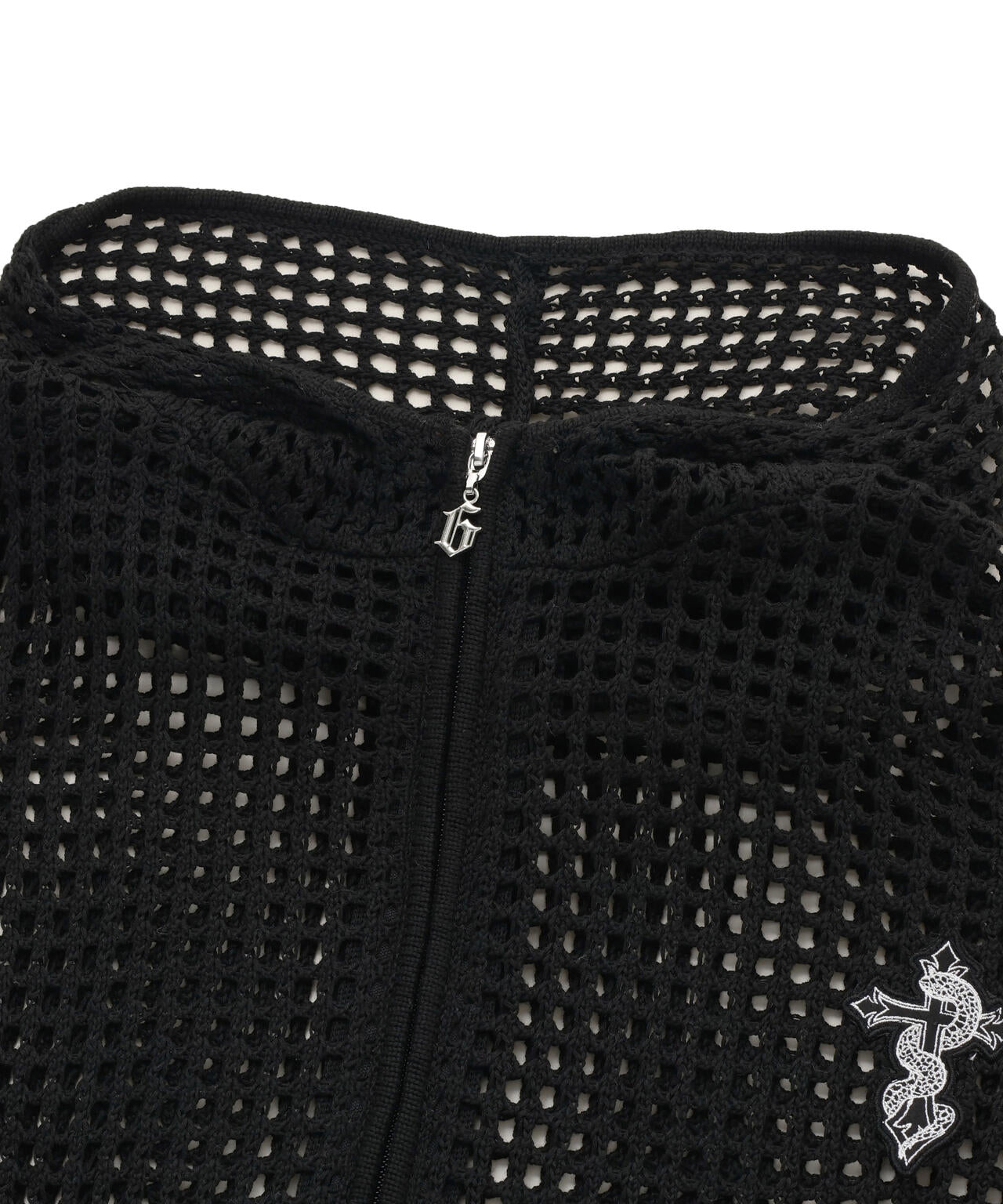 gibous/ギボス/Cross Snake Mesh Parker