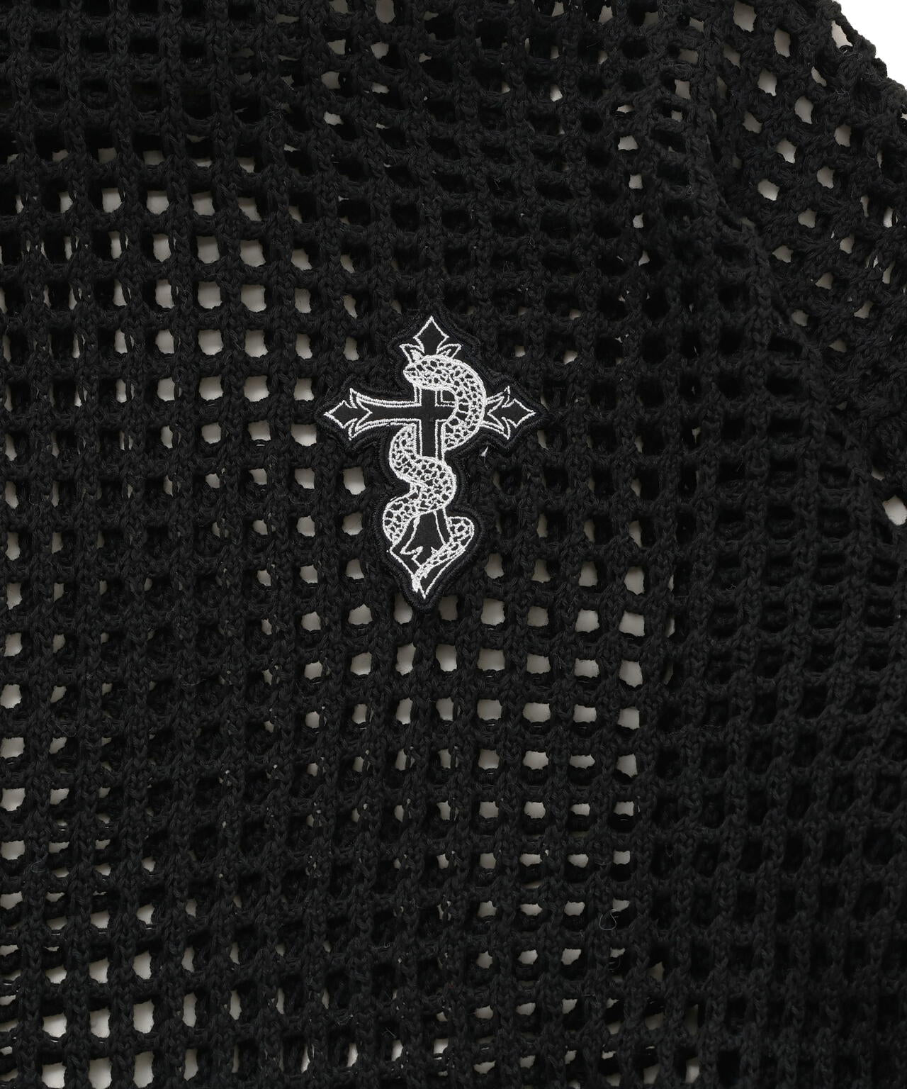 gibous/ギボス/Cross Snake Mesh Parker