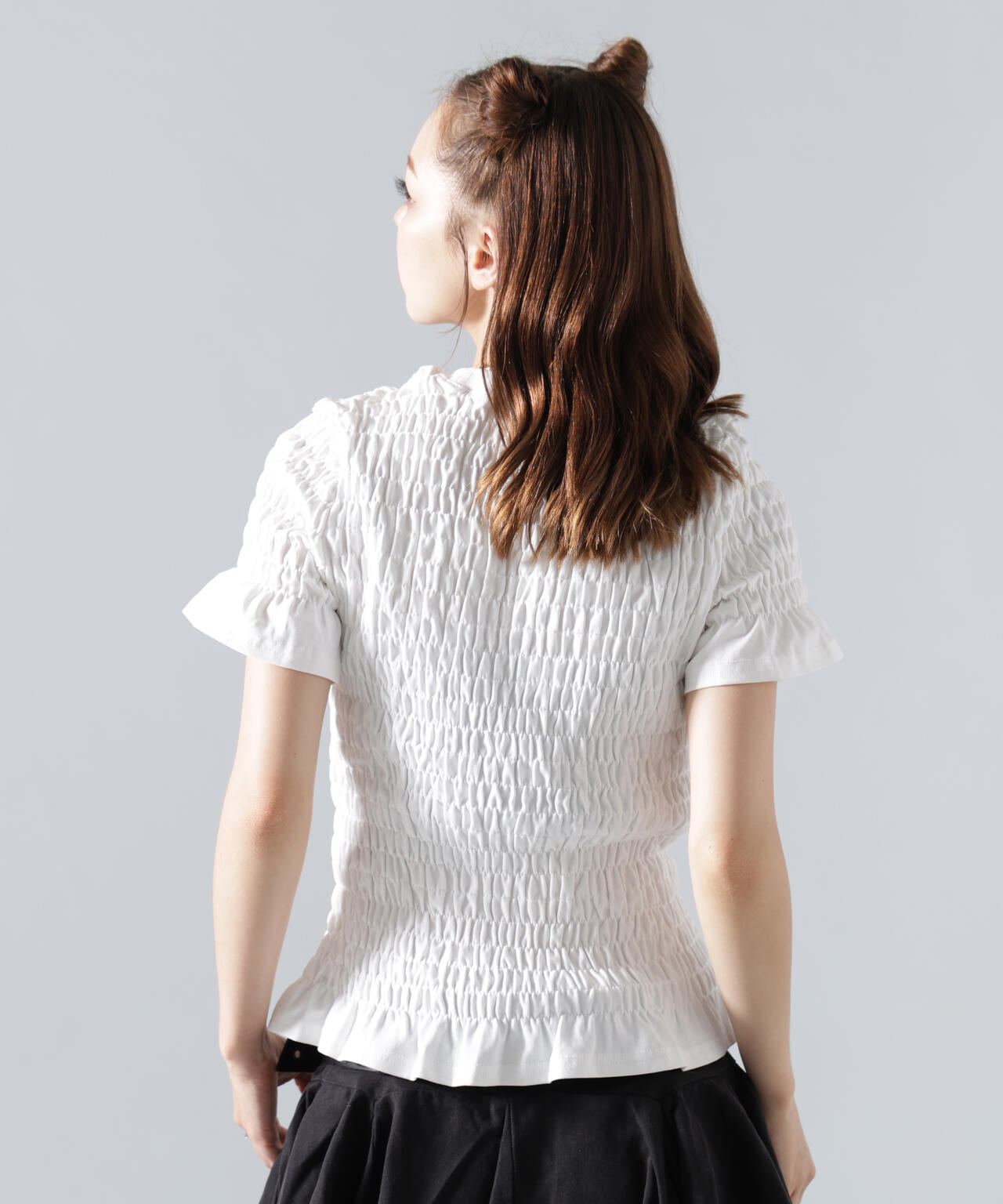 MAVYTH/メヴィス/SHIRRING PONY TEE