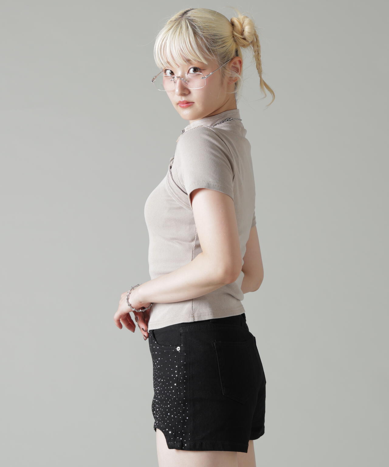 MAVYTH/メヴィス/HALF ZIP BELT TOPS