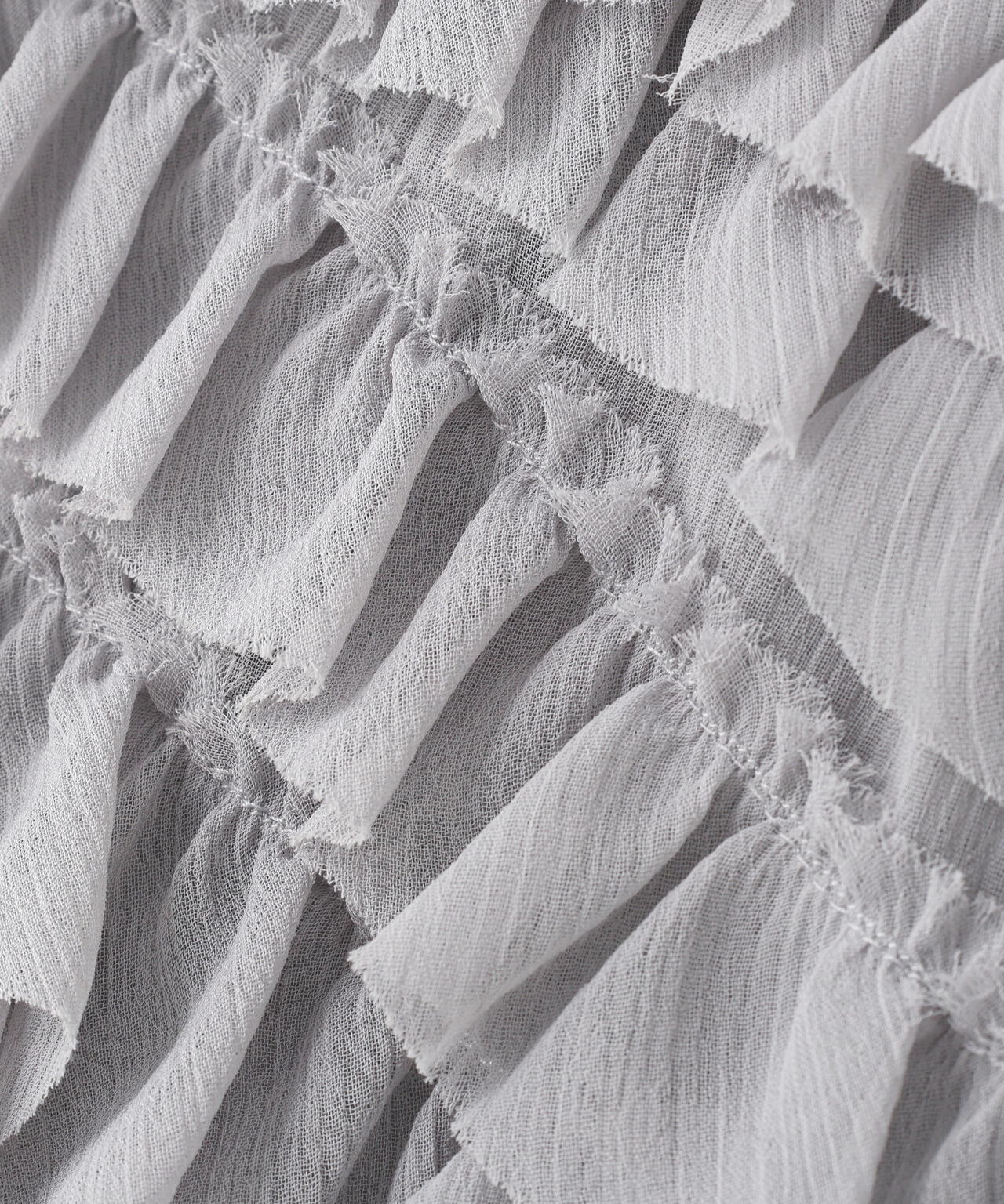 CLANE/クラネ/RANDOM FRILL SHEER N/S