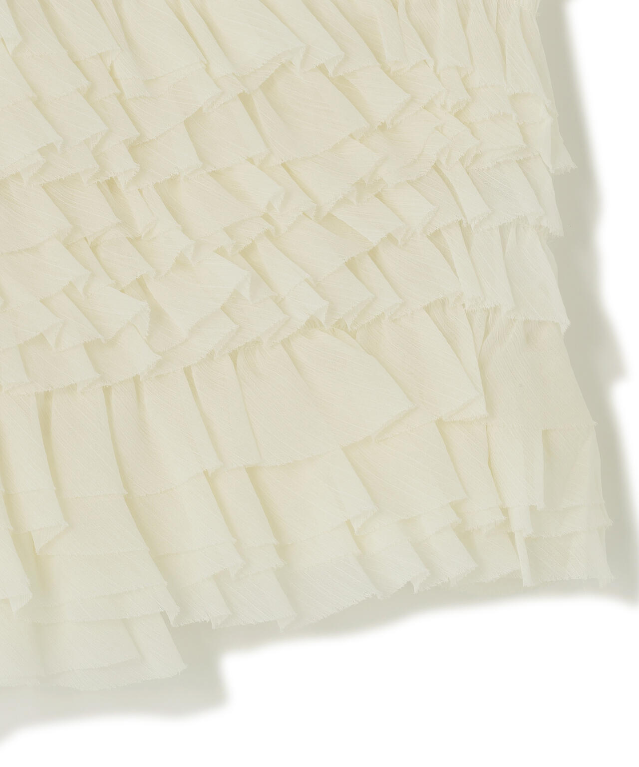 CLANE/クラネ/RANDOM FRILL SHEER N/S