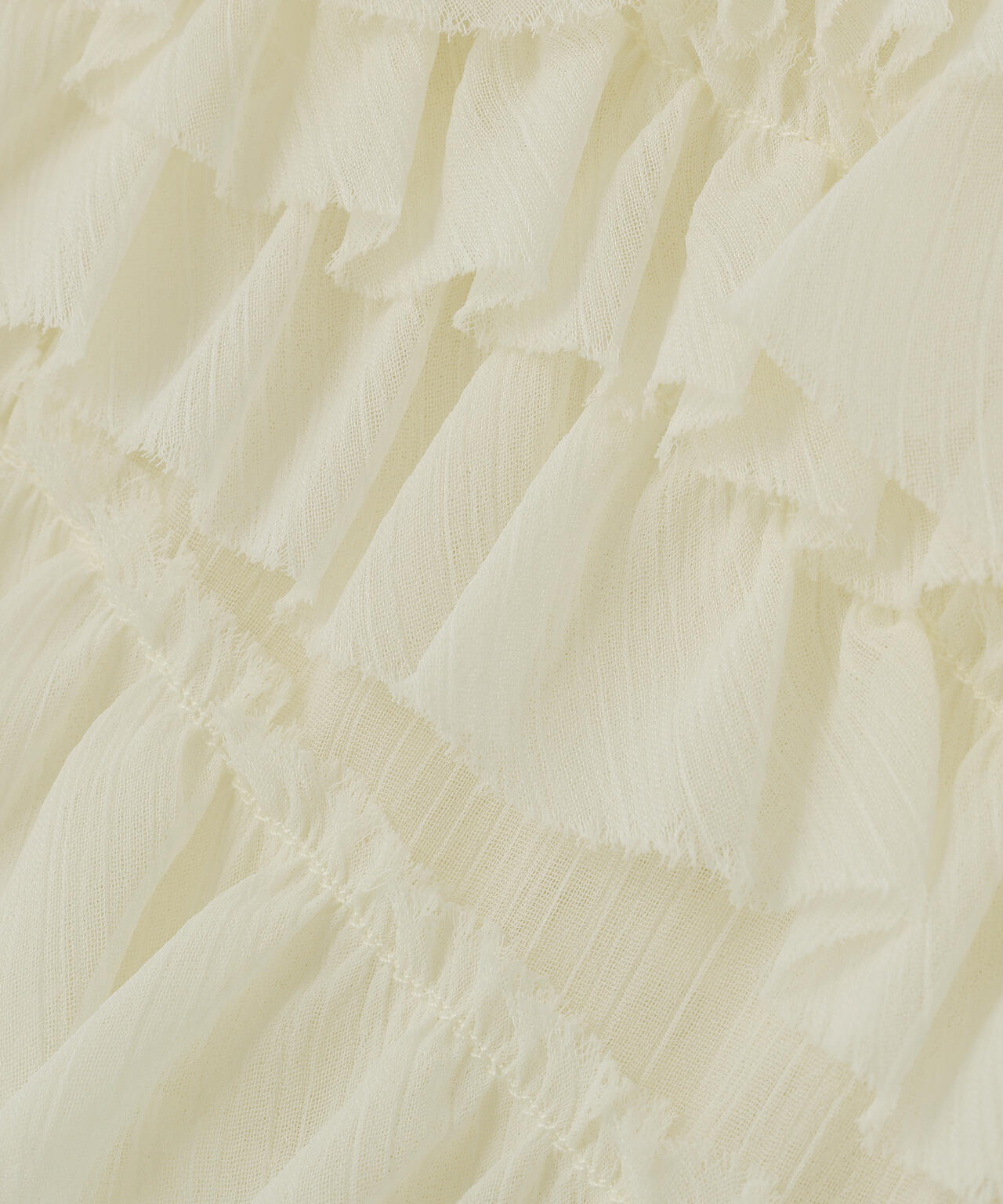 CLANE/クラネ/RANDOM FRILL SHEER N/S