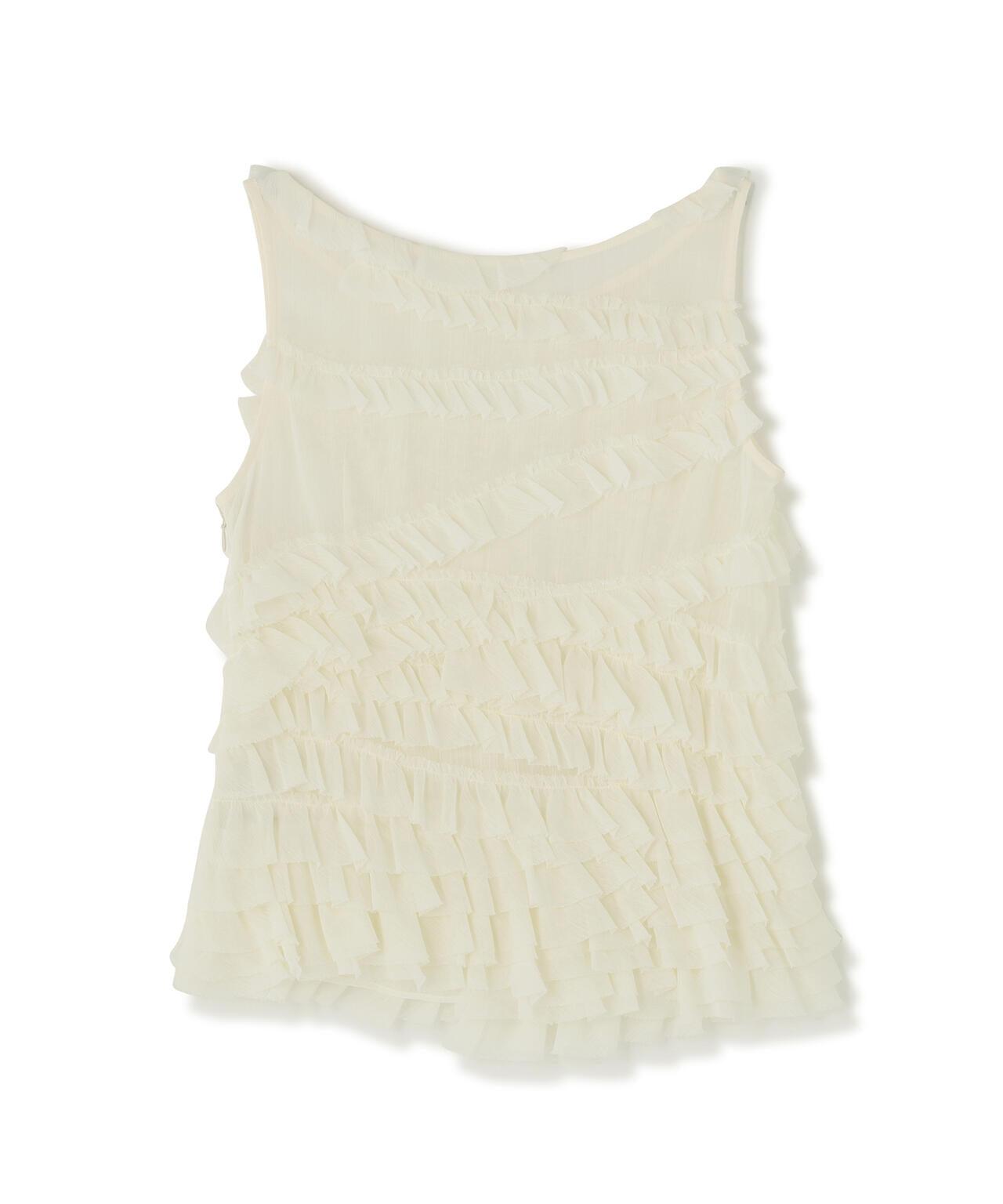CLANE/クラネ/RANDOM FRILL SHEER N/S