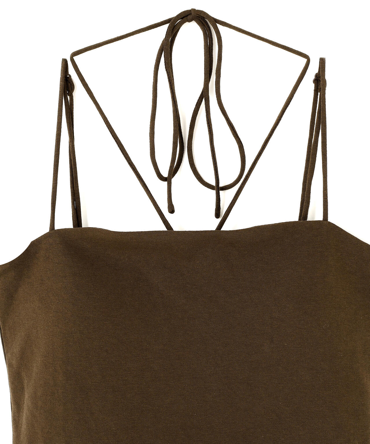 CLANE/クラネ/THIN CORD HALTER NECK