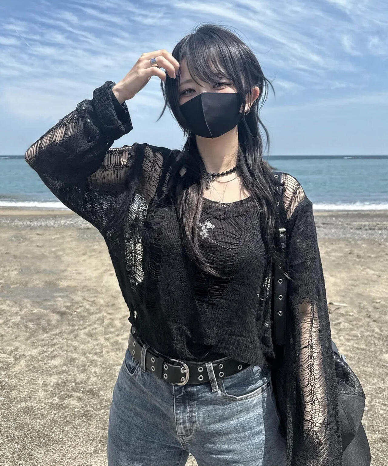 gibous/ギボス/SNAKE CROSS CAMISOLE