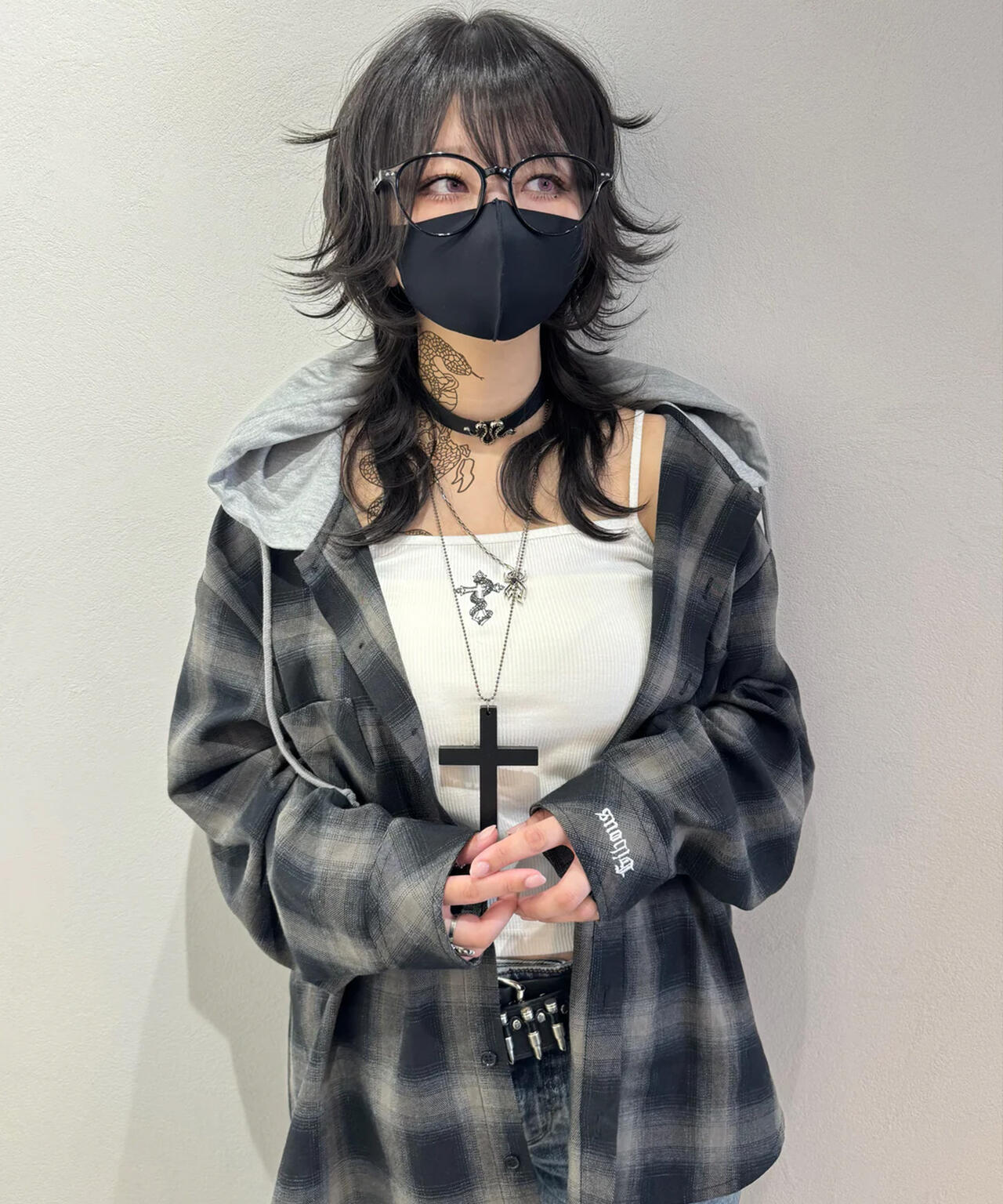 gibous/ギボス/SNAKE CROSS CAMISOLE