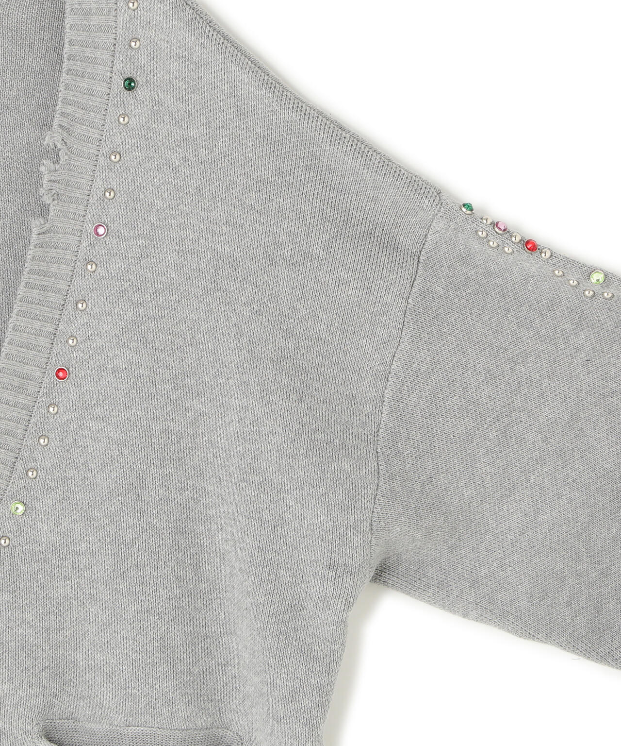 DankeSchon/ダンケシェーン/COTTON WJQ STUDS CARDIGAN