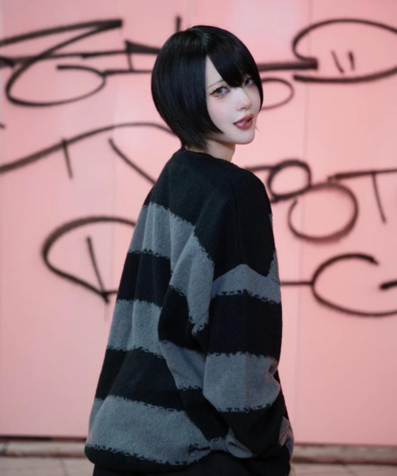 gibous/ギボス/scorpion border knit