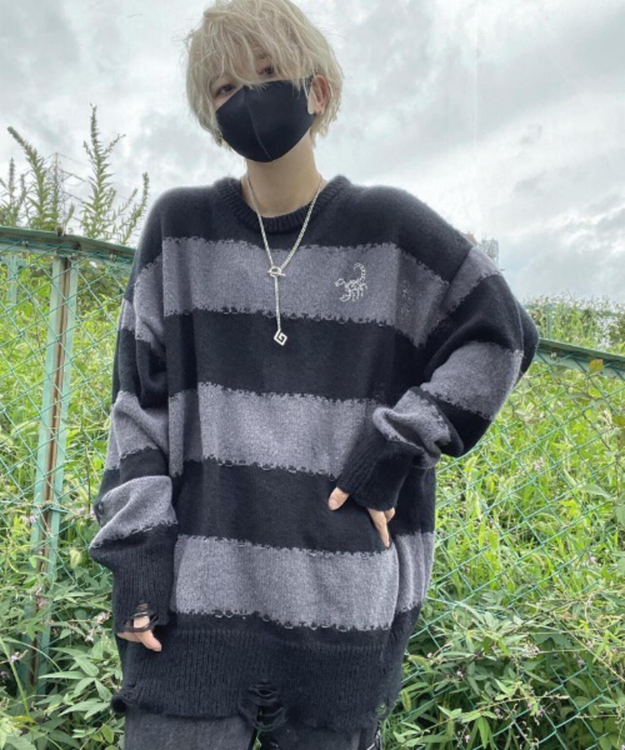 gibous/ギボス/scorpion border knit