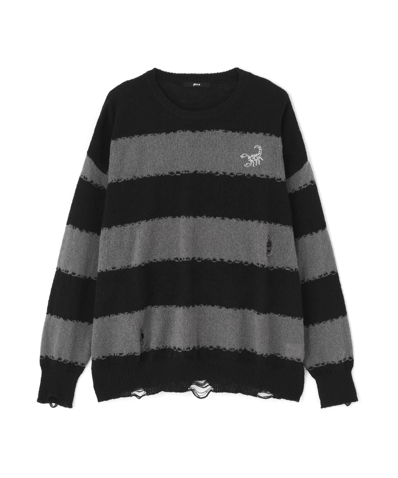 gibous/ギボス/scorpion border knit