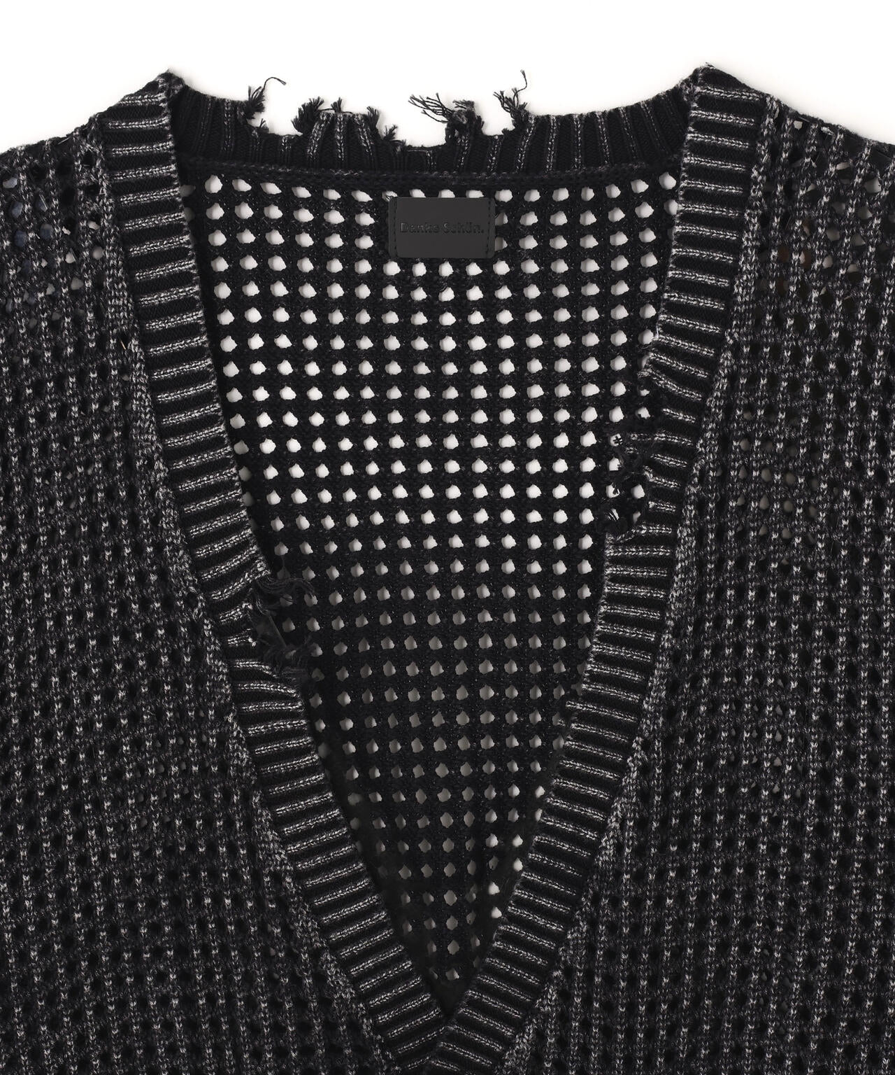 DankeSchon/ダンケシェーン/PIGMENT DAMAGE MESH CARDIGAN