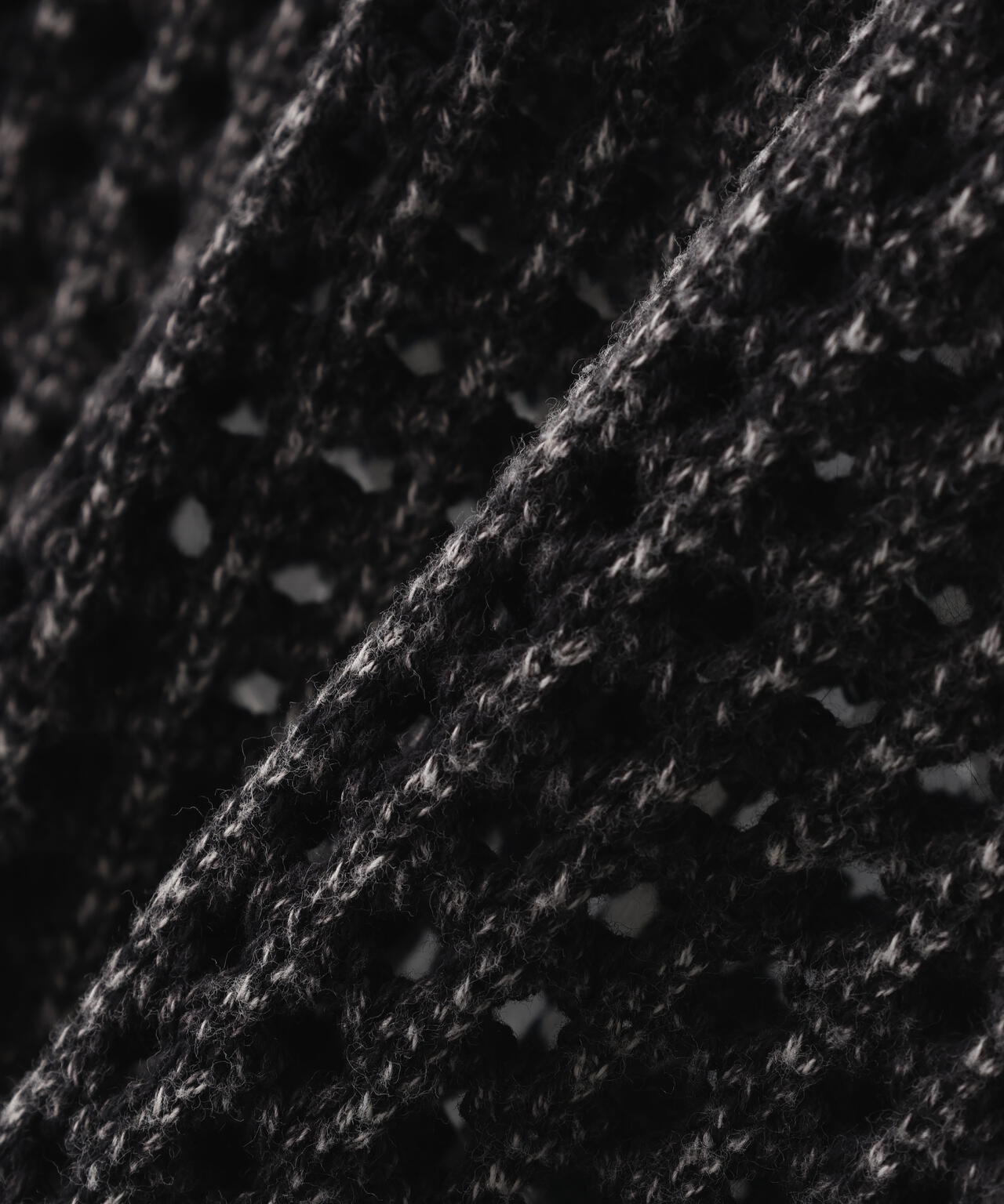 DankeSchon/ダンケシェーン/PIGMENT DAMAGE MESH CARDIGAN