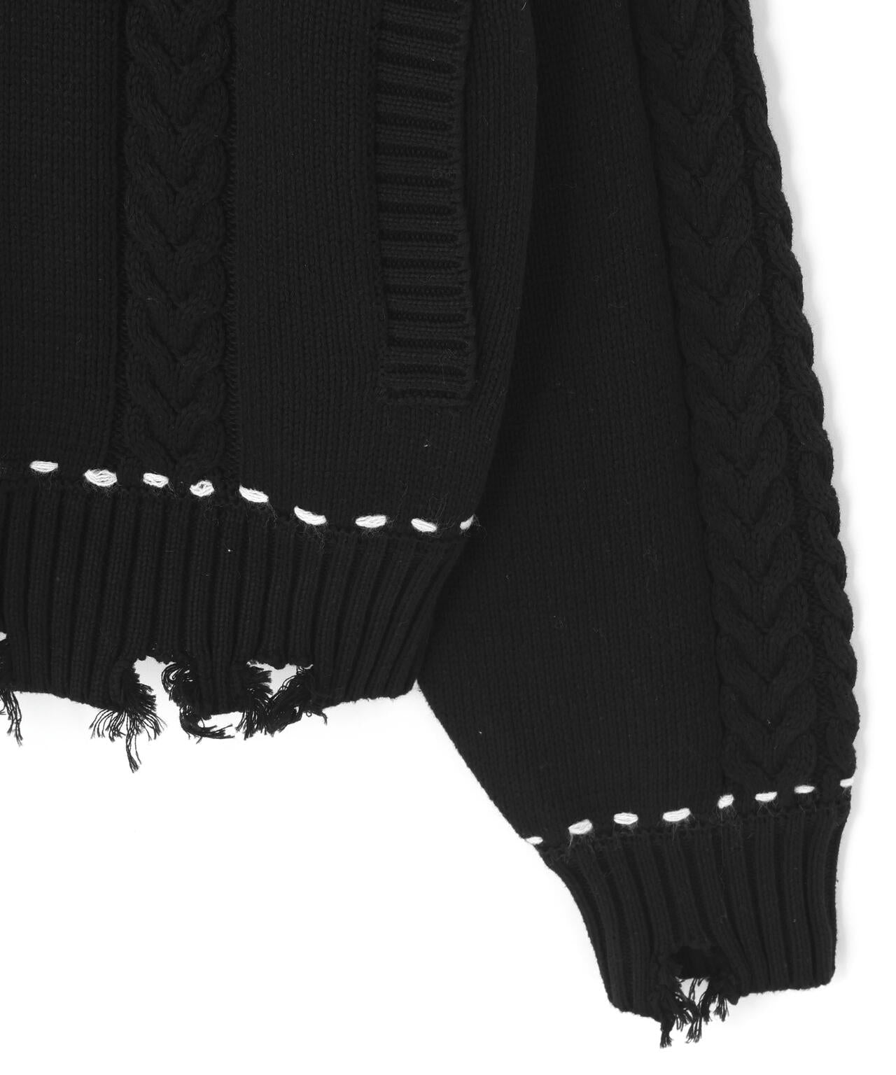 【WEB&DEPOT限定】DankeSchon/ダンケシェーン/HAND STITCH KNIT JACKET