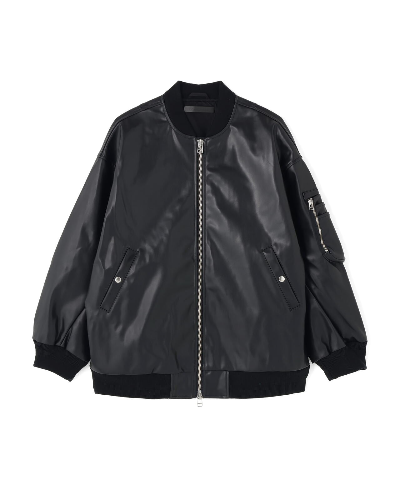 DankeSchon/ダンケシェーン/FAUXLEATHER OVERSIZED MA-1