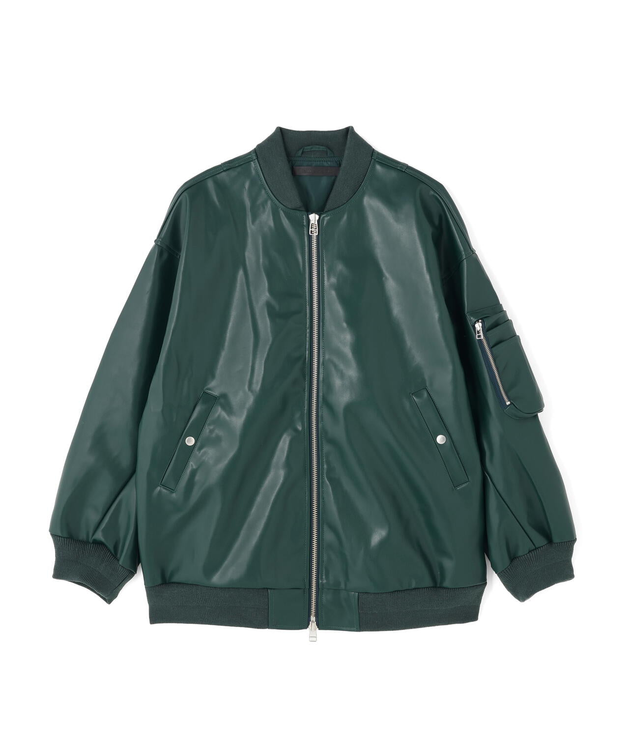 DankeSchon/ダンケシェーン/FAUXLEATHER OVERSIZED MA-1