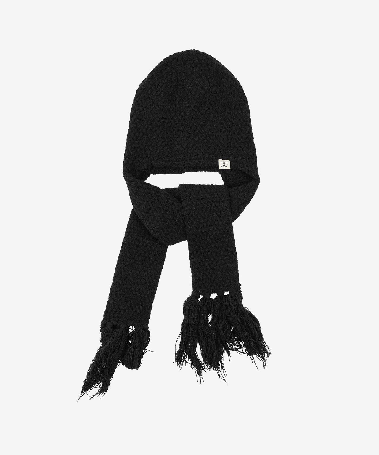 VARZAR/バザール/VA Square Label Knit muffler beanie