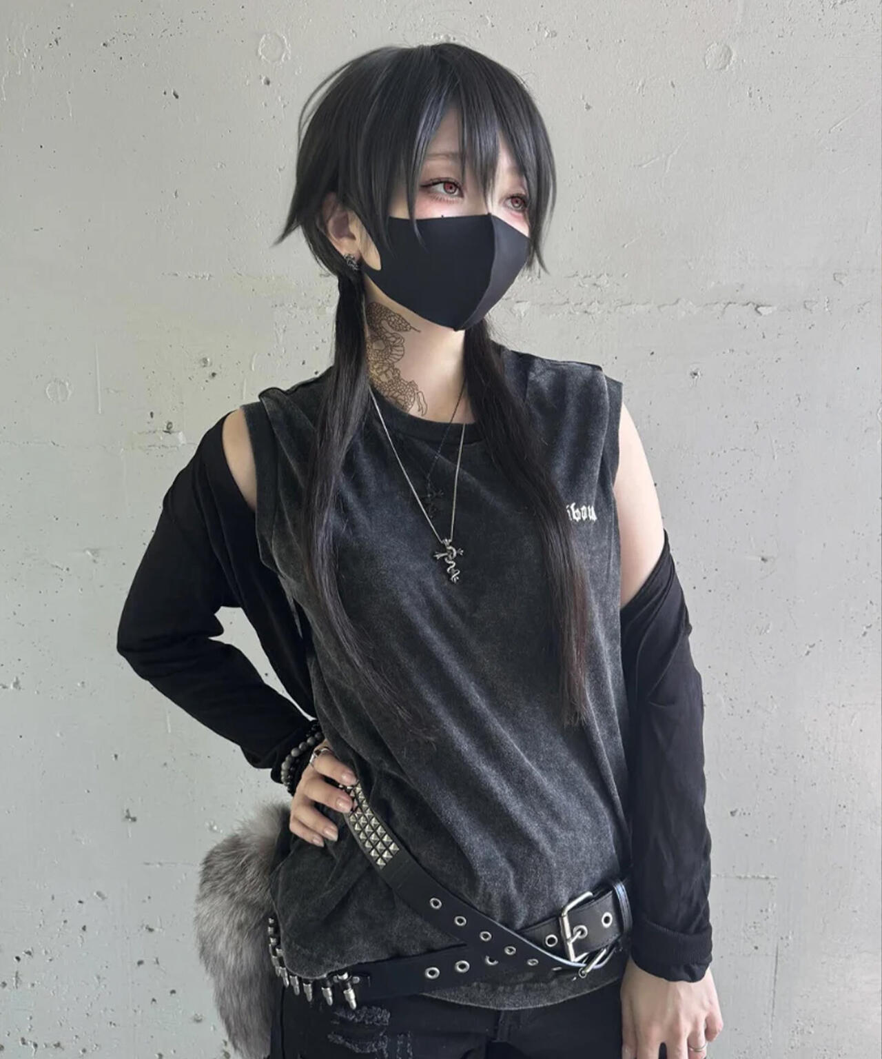 gibous/ギボス/Cross Snack Necklace