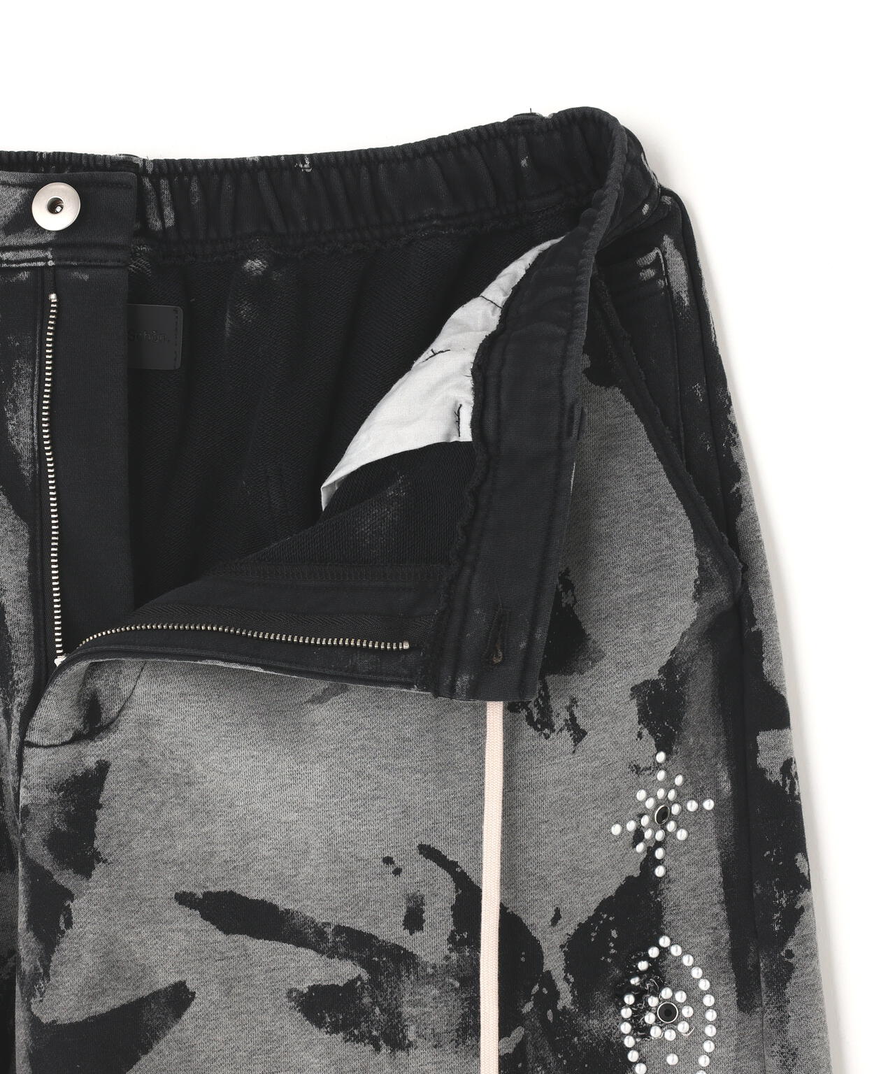 DankeSchon/ダンケシェーン/STUDS SWEAT BAGGY PANTS